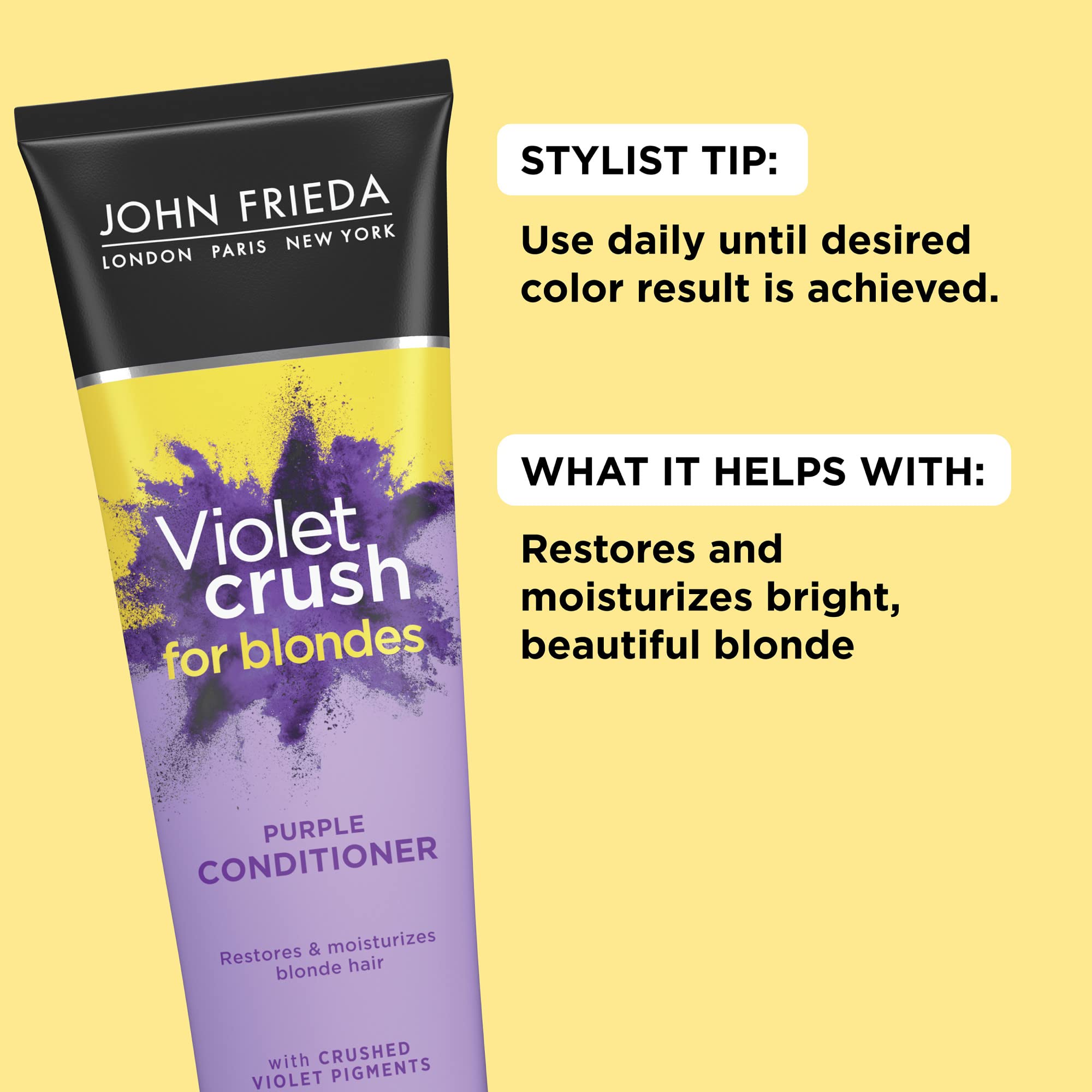 Foto 3 pulgar | Acondicionador John Frieda Violet Crush Purple 245 Ml - Venta Internacional.