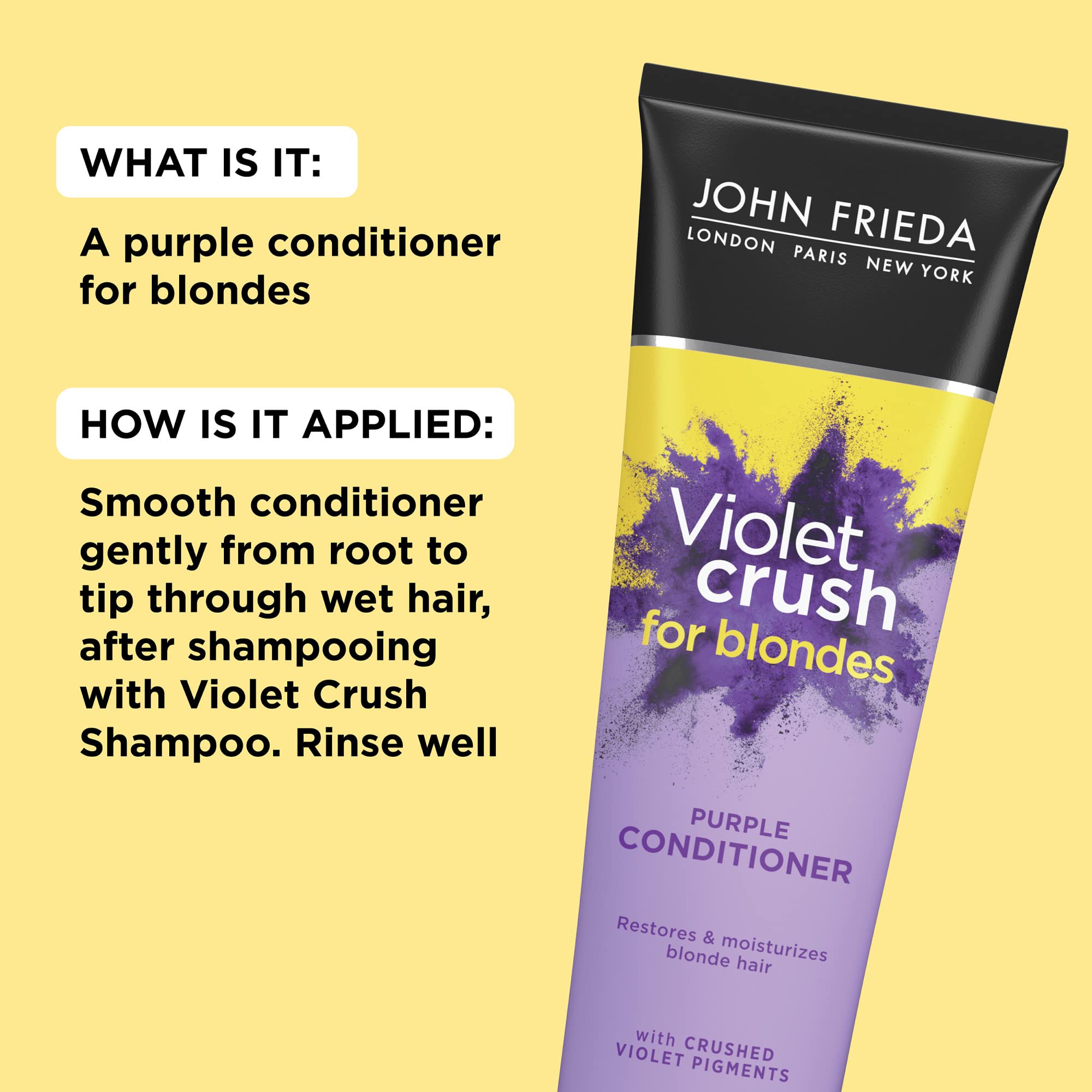 Foto 4 pulgar | Acondicionador John Frieda Violet Crush Purple 245 Ml - Venta Internacional.