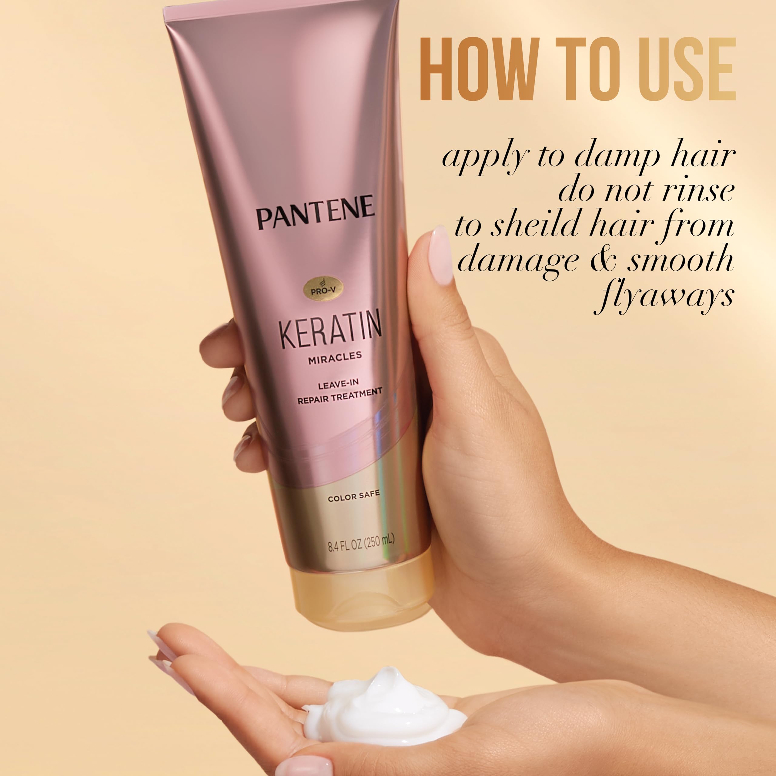 Foto 6 | Acondicionador Sin Enjuague Pantene Keratin Con Aceite De Argán, 250 Ml - Venta Internacional.