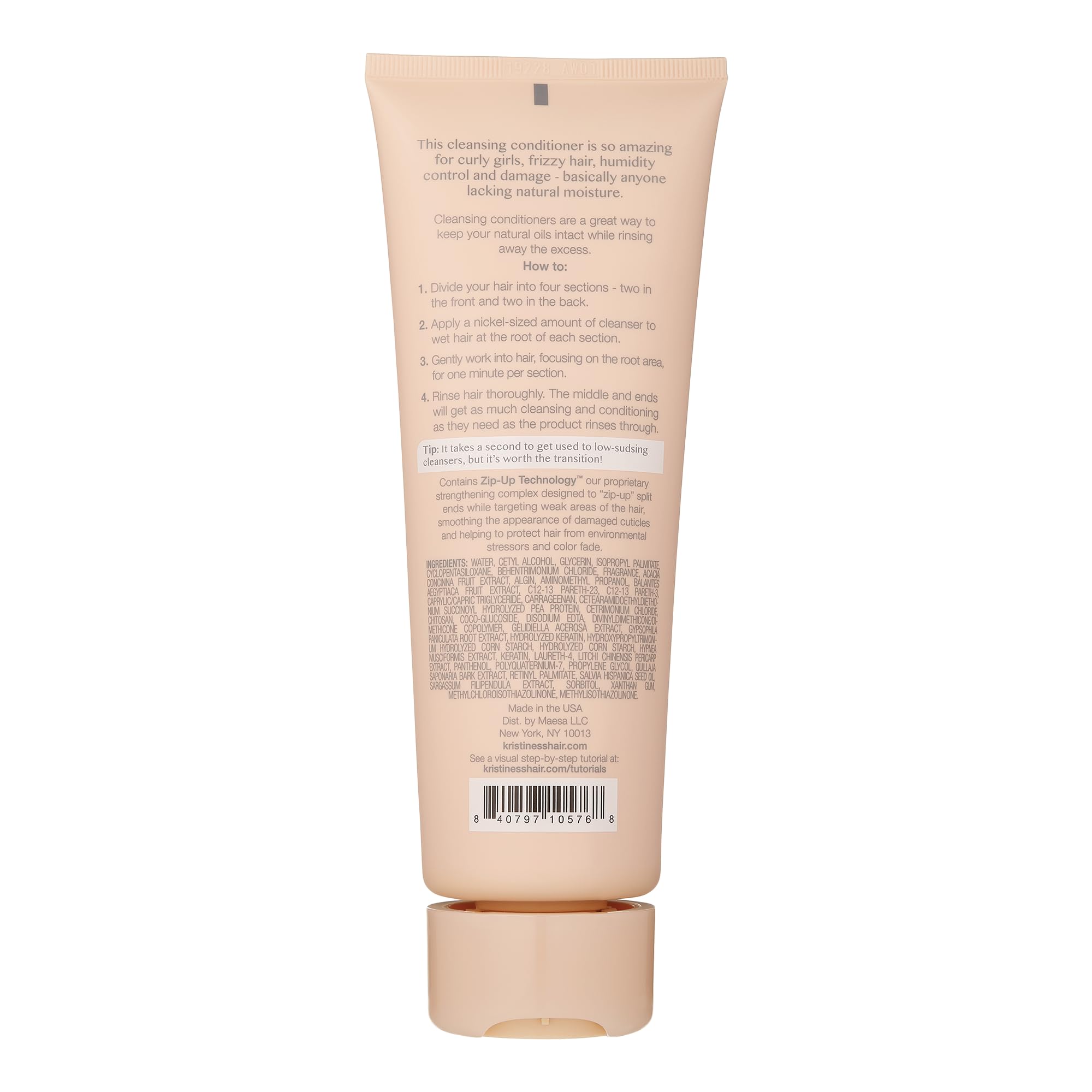 Foto 3 pulgar | Acondicionador Limpiador Kristin Ess Hair Frizz 250 Ml Curly Hair - Venta Internacional.