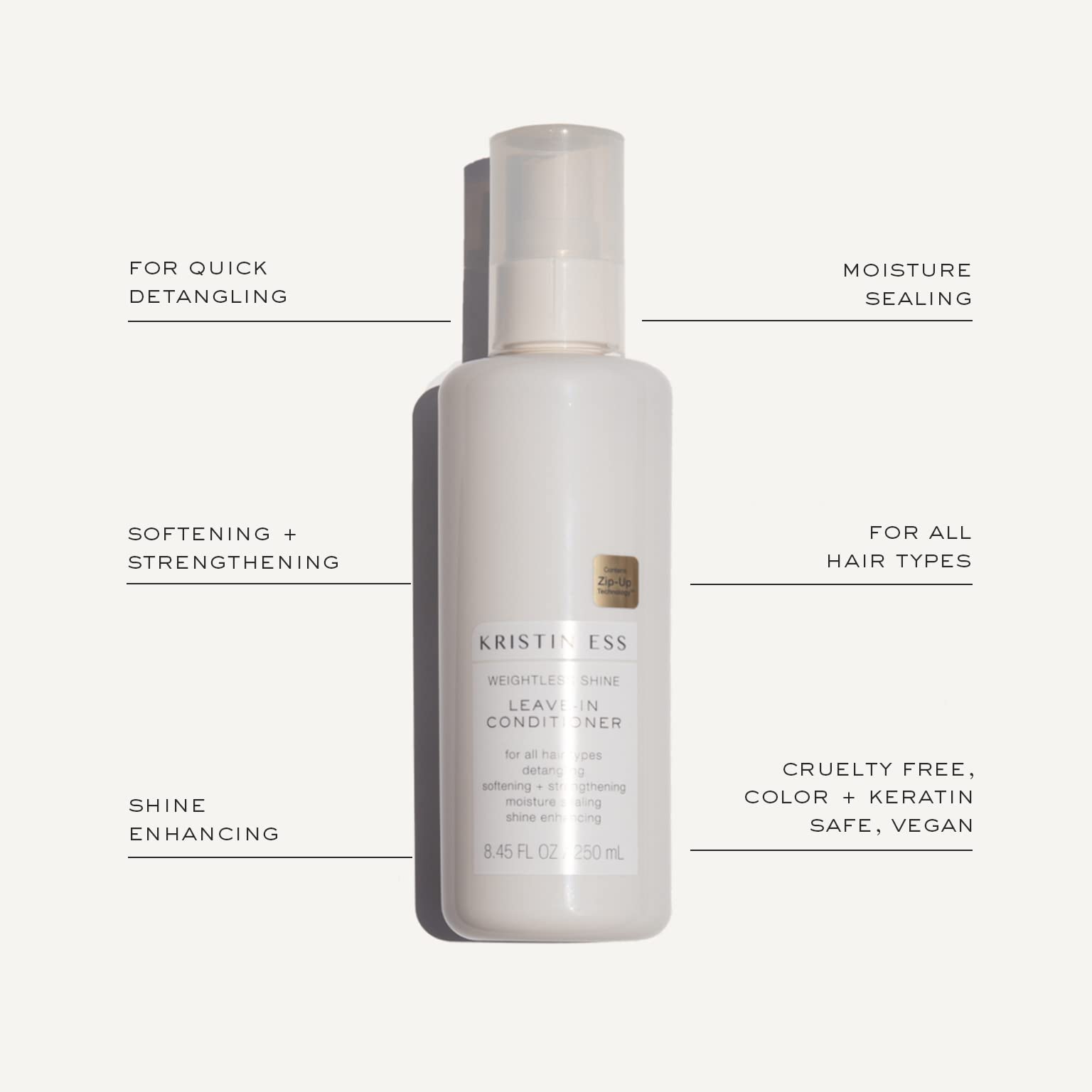 Foto 3 | Acondicionador Leave In, Aceite De Ricino Kristin Ess, 250 Ml - Venta Internacional.