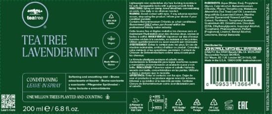 Foto 6 pulgar | Aerosol Acondicionador Sin Enjuague, Árbol De Té, Lavanda Y Menta, 200 Ml - Venta Internacional.