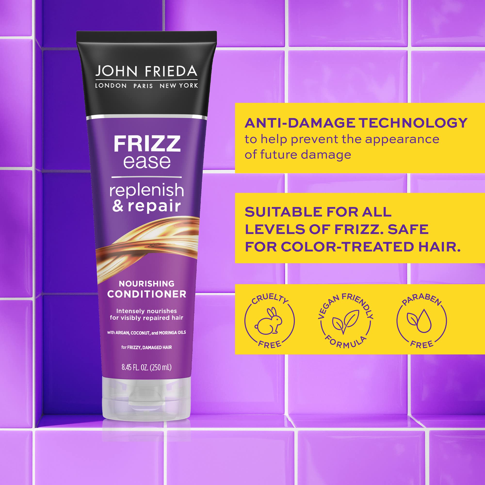 Foto 4 pulgar | Acondicionador John Frieda Anti-frizz Replenish & Repair 250 Ml - Venta Internacional.