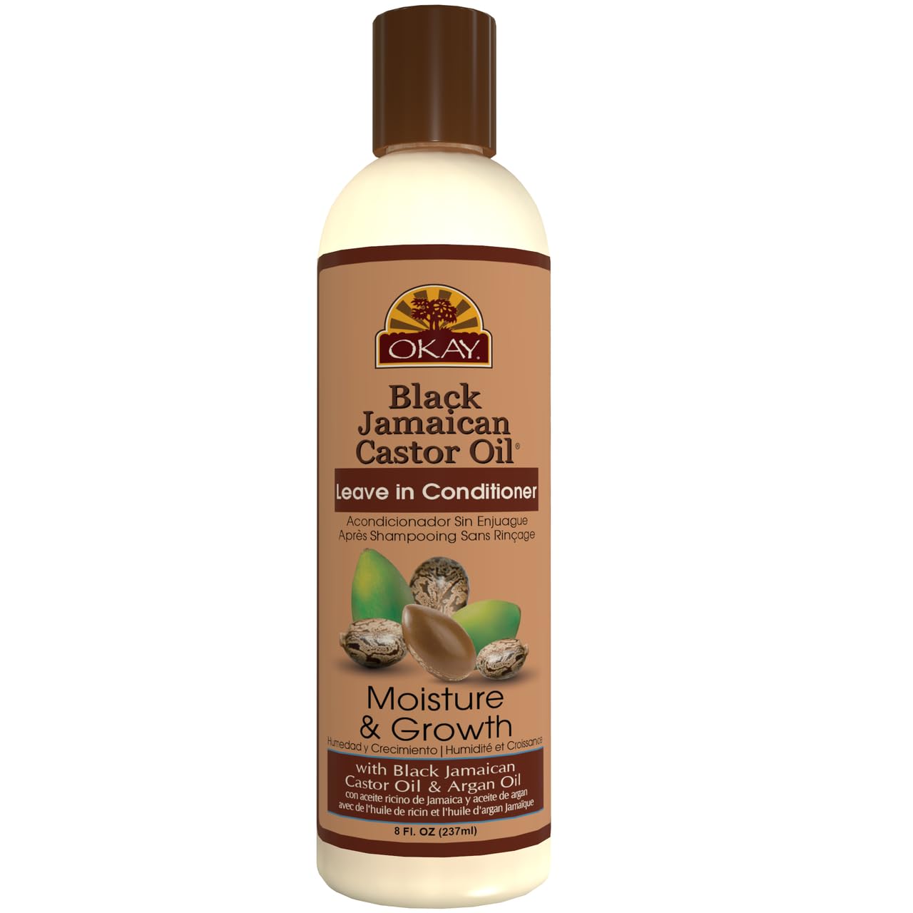 Foto 2 pulgar | Acondicionador Leave In Okay Black, Aceite De Ricino Jamaicano, 240 Ml - Venta Internacional.