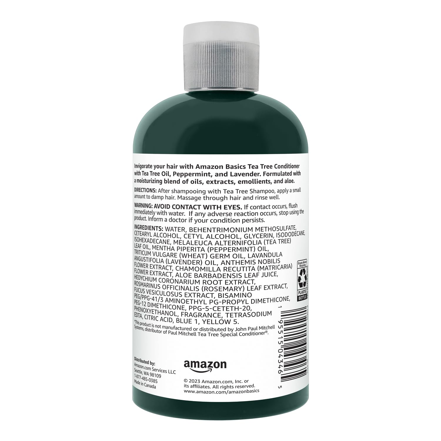 Foto 3 pulgar | Acondicionador Amazon Basics Tea Tree 300 Ml, Paquete De 1 - Venta Internacional.