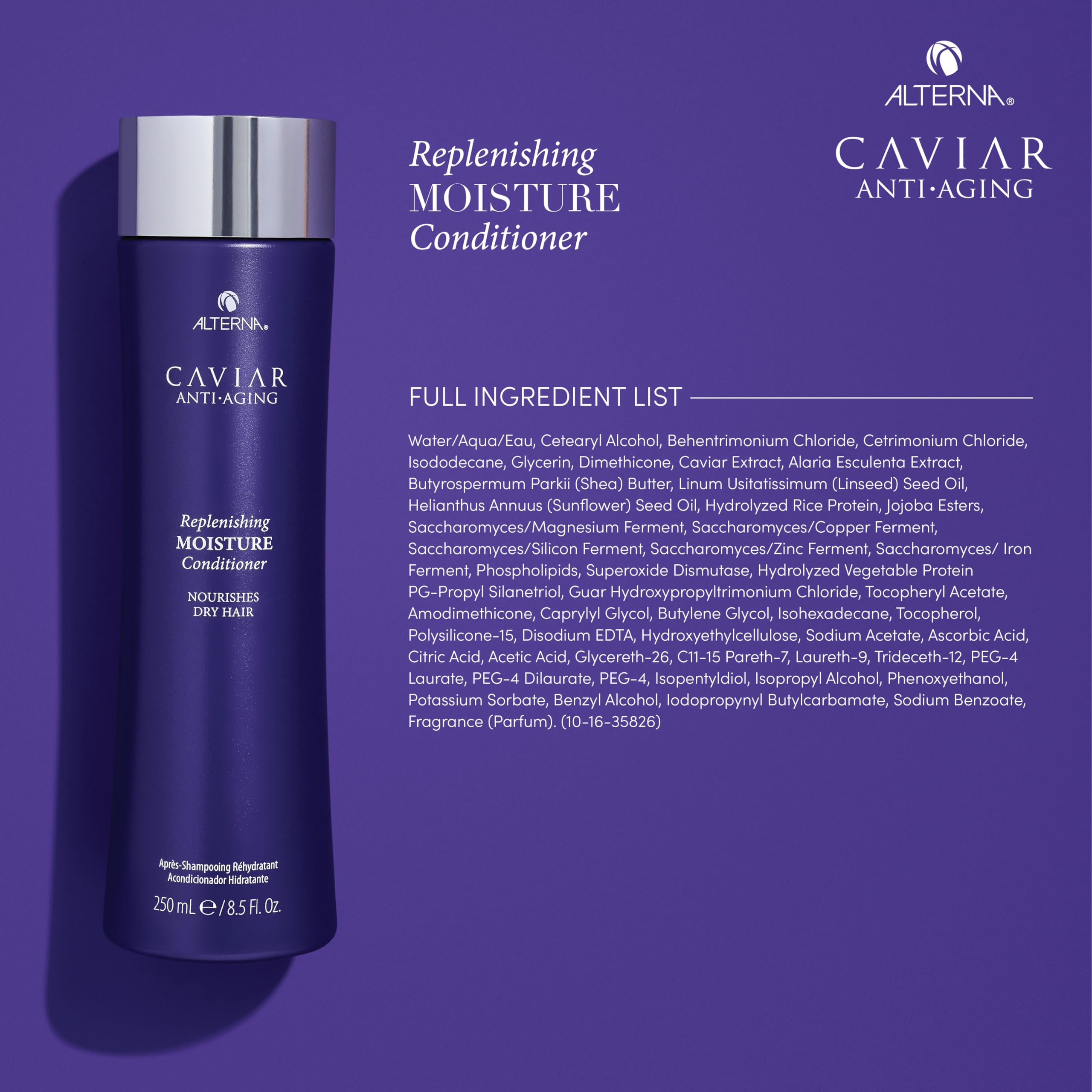 Foto 5 pulgar | Acondicionador Alterna Caviar Regenerador Antiedad 490 Ml - Venta Internacional.