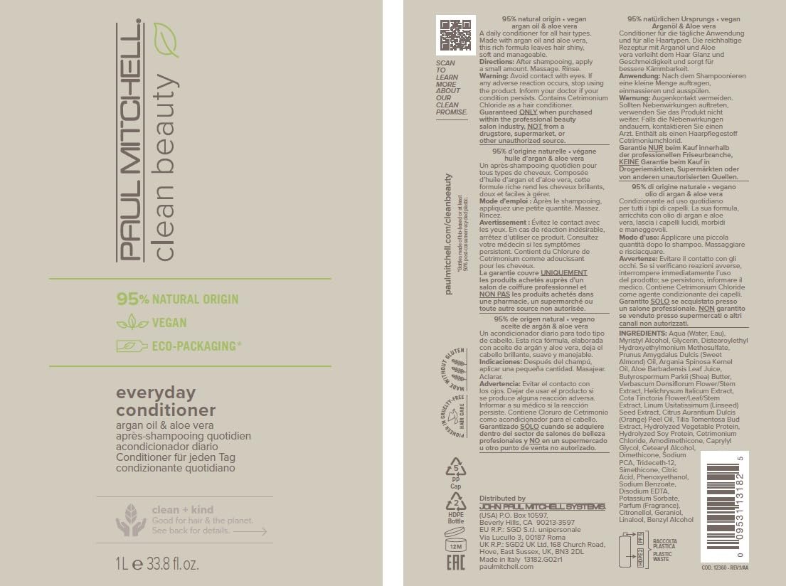 Foto 8 pulgar | Acondicionador Paul Mitchell Clean Beauty Everyday, 1 Litro - Venta Internacional.