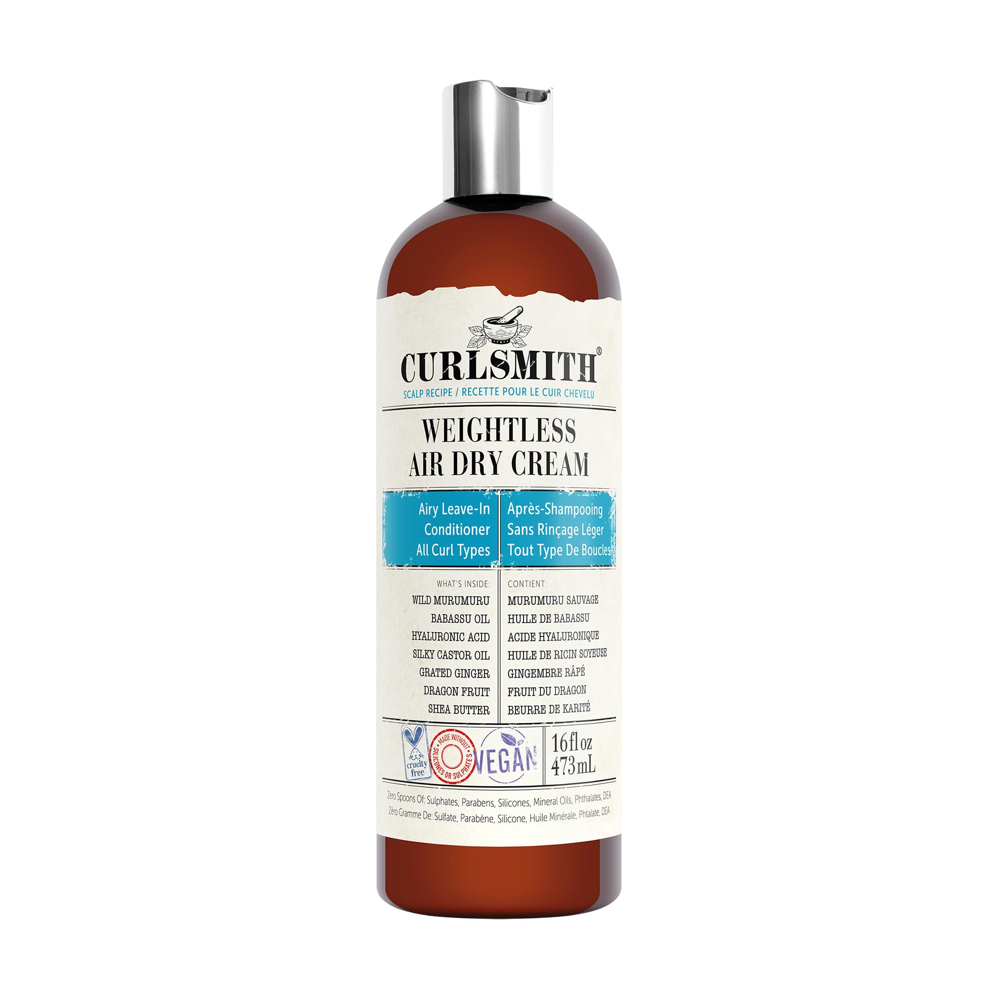 Foto 2 pulgar | Acondicionador Sin Enjuague Curlsmith Weightless Air Dry Cream 473 Ml - Venta Internacional.