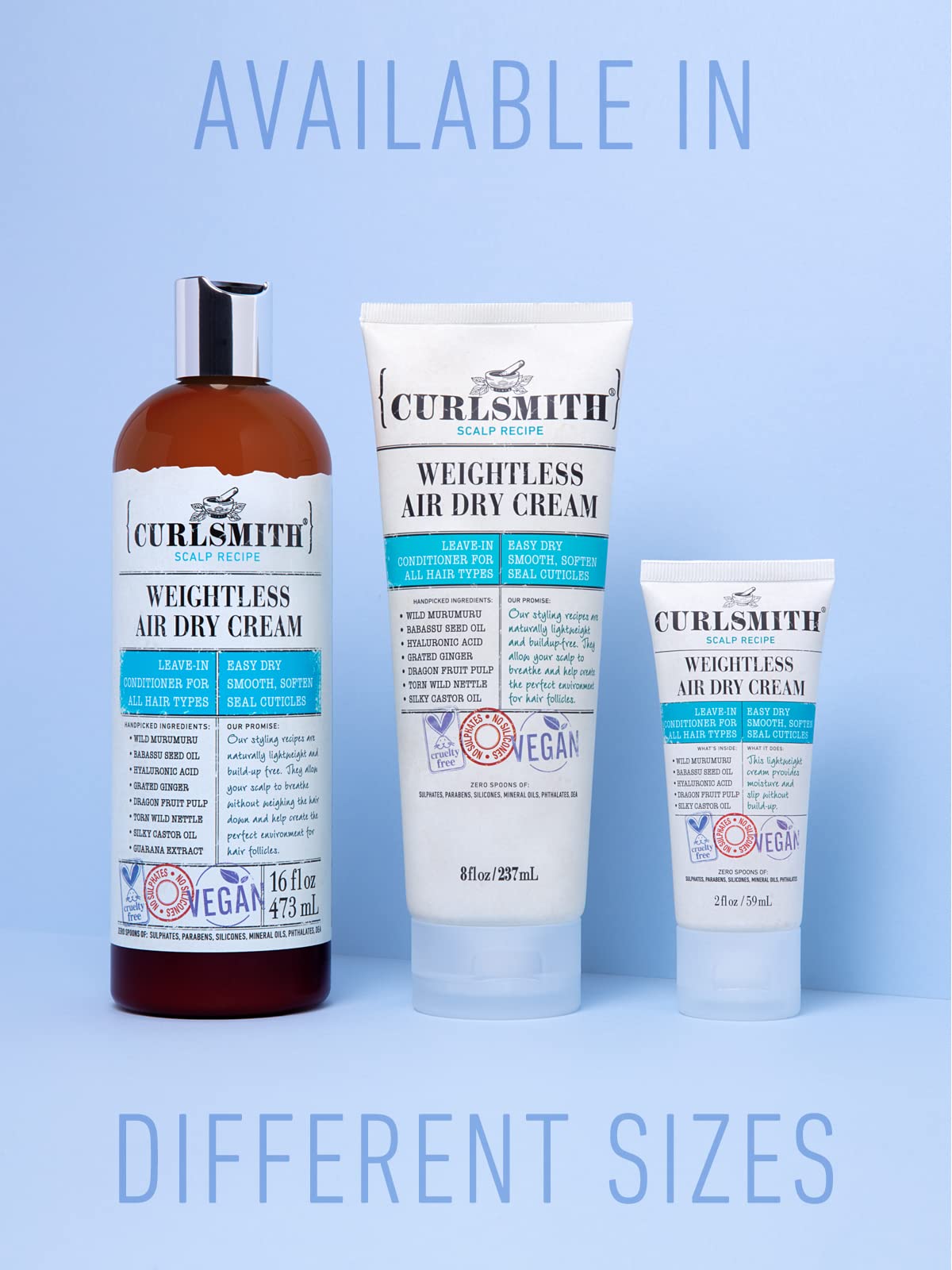 Foto 6 pulgar | Acondicionador Sin Enjuague Curlsmith Weightless Air Dry Cream 473 Ml - Venta Internacional.