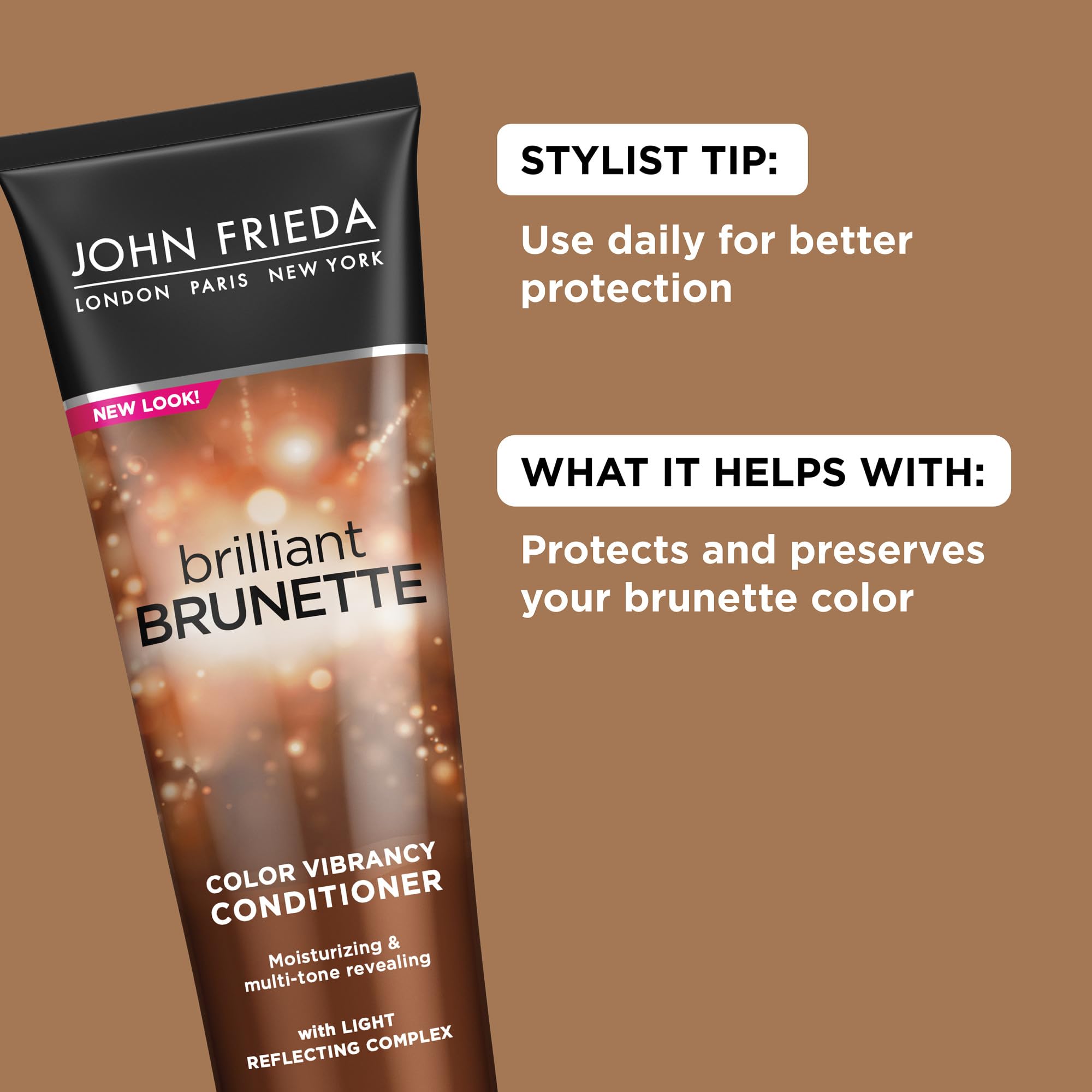 Foto 3 pulgar | Acondicionador John Frieda Brilliant Brunette Color 250 Ml - Venta Internacional.