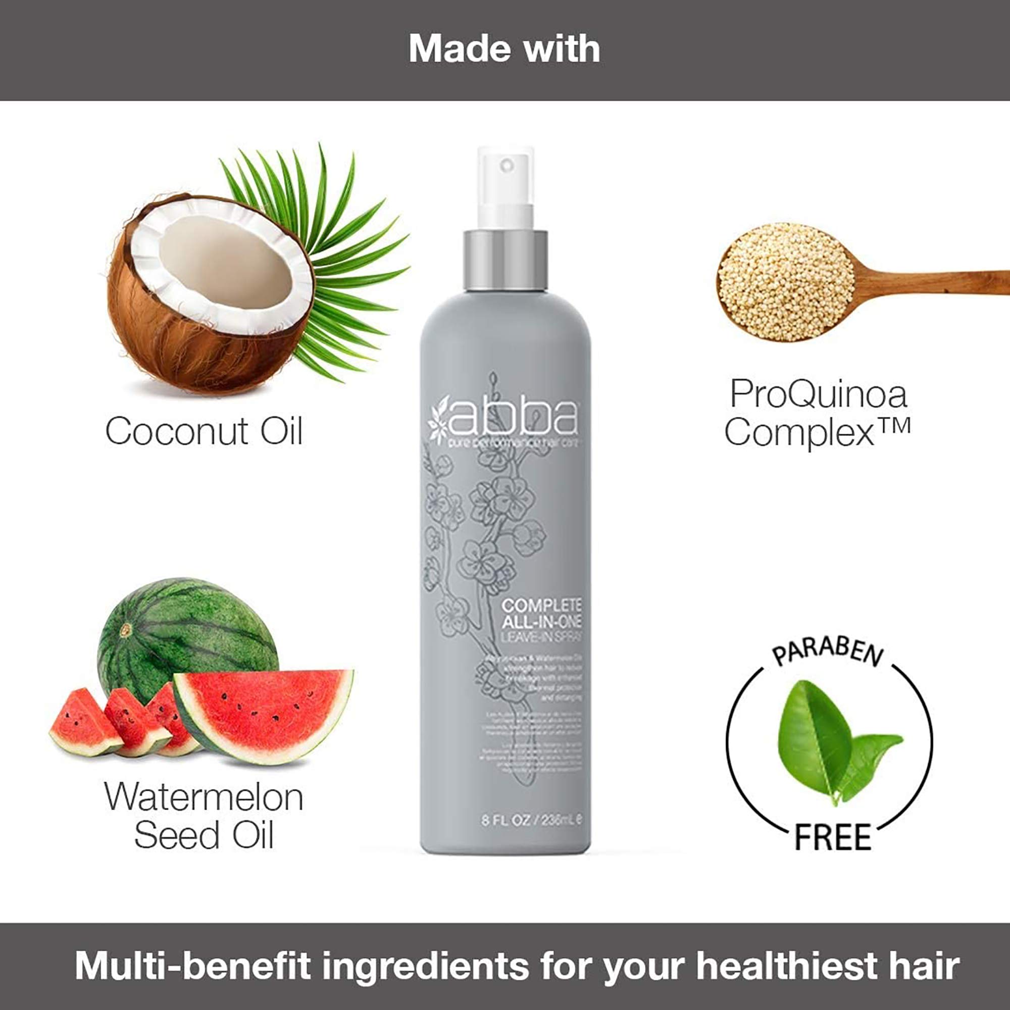 Foto 4 pulgar | Spray Sin Enjuague Abba Complete All-in-one De 250 Ml Para Todo Tipo De Cabello - Venta Internacional.