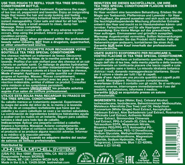 Foto 7 | Acondicionador Tea Tree Special, 1 Litro, Desenreda, Alisa Y Suaviza - Venta Internacional.