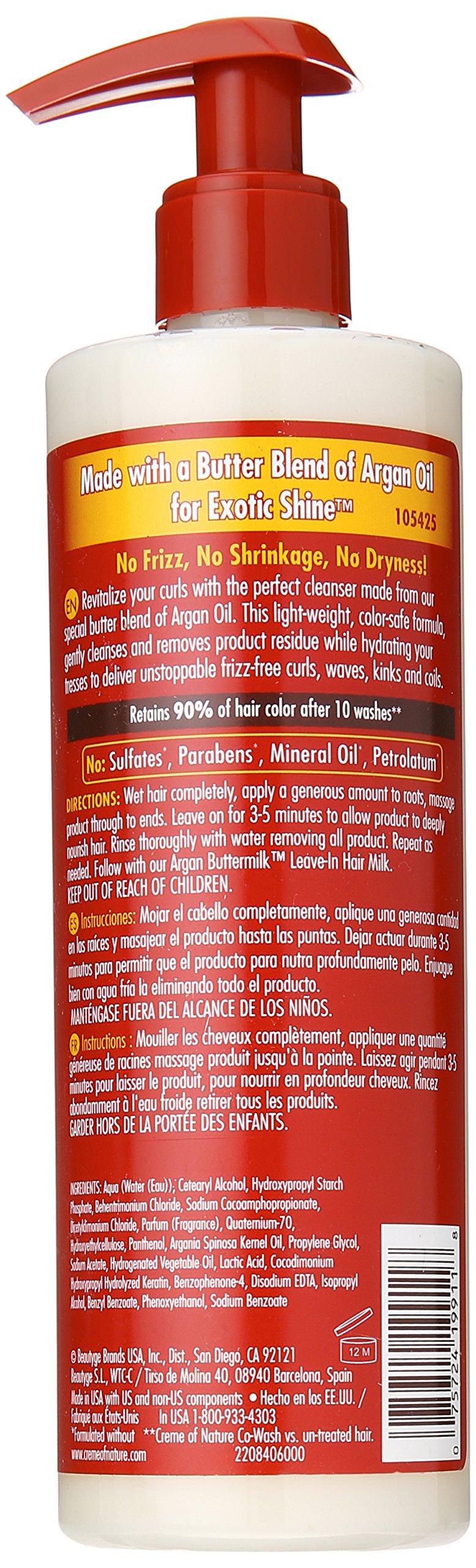 Foto 3 pulgar | Acondicionador Para El Cabello Creme Of Nature, Aceite De Argán, Hidratación Cremosa - Venta Internacional.