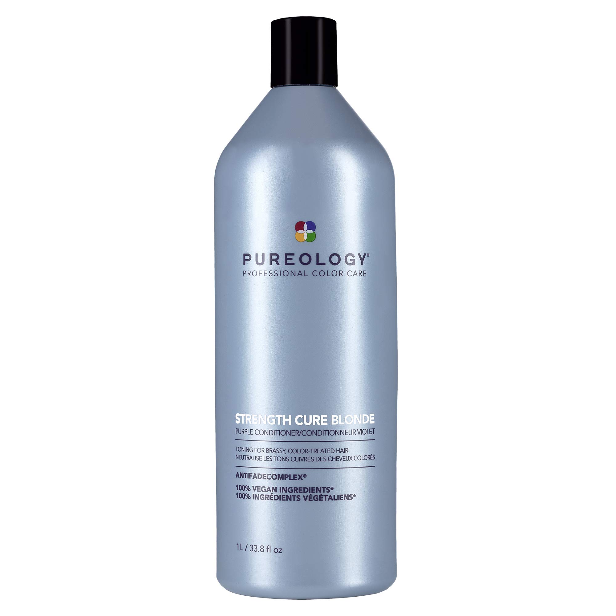 Acondicionador Pureology Strength Cure Blonde Purple 1l - Venta Internacional.