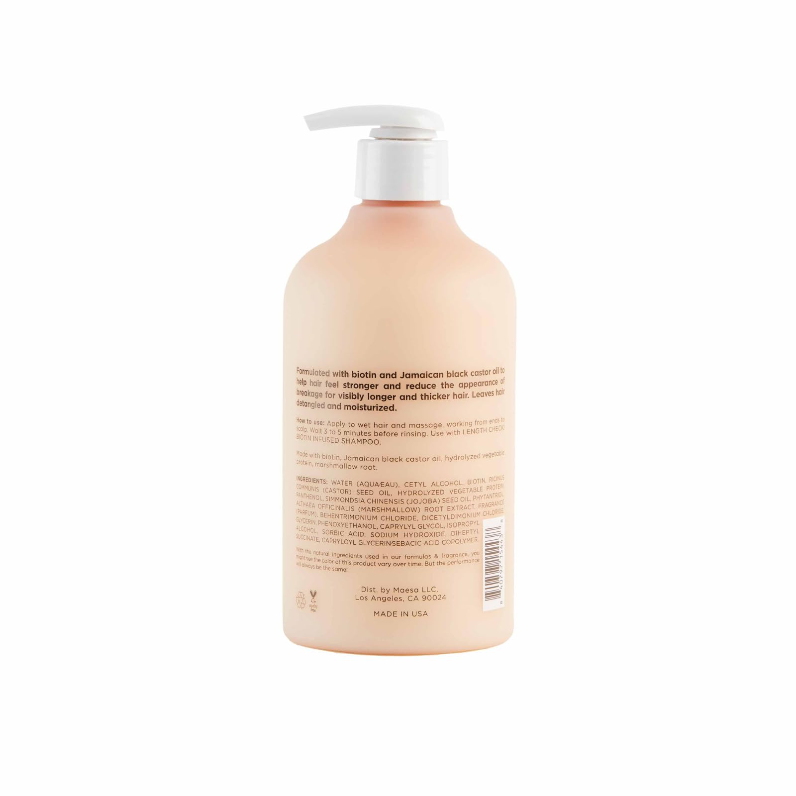 Foto 3 pulgar | Acondicionador Para El Cabello Hairitage Length Check! Biotina: 385 Ml. - Venta Internacional.
