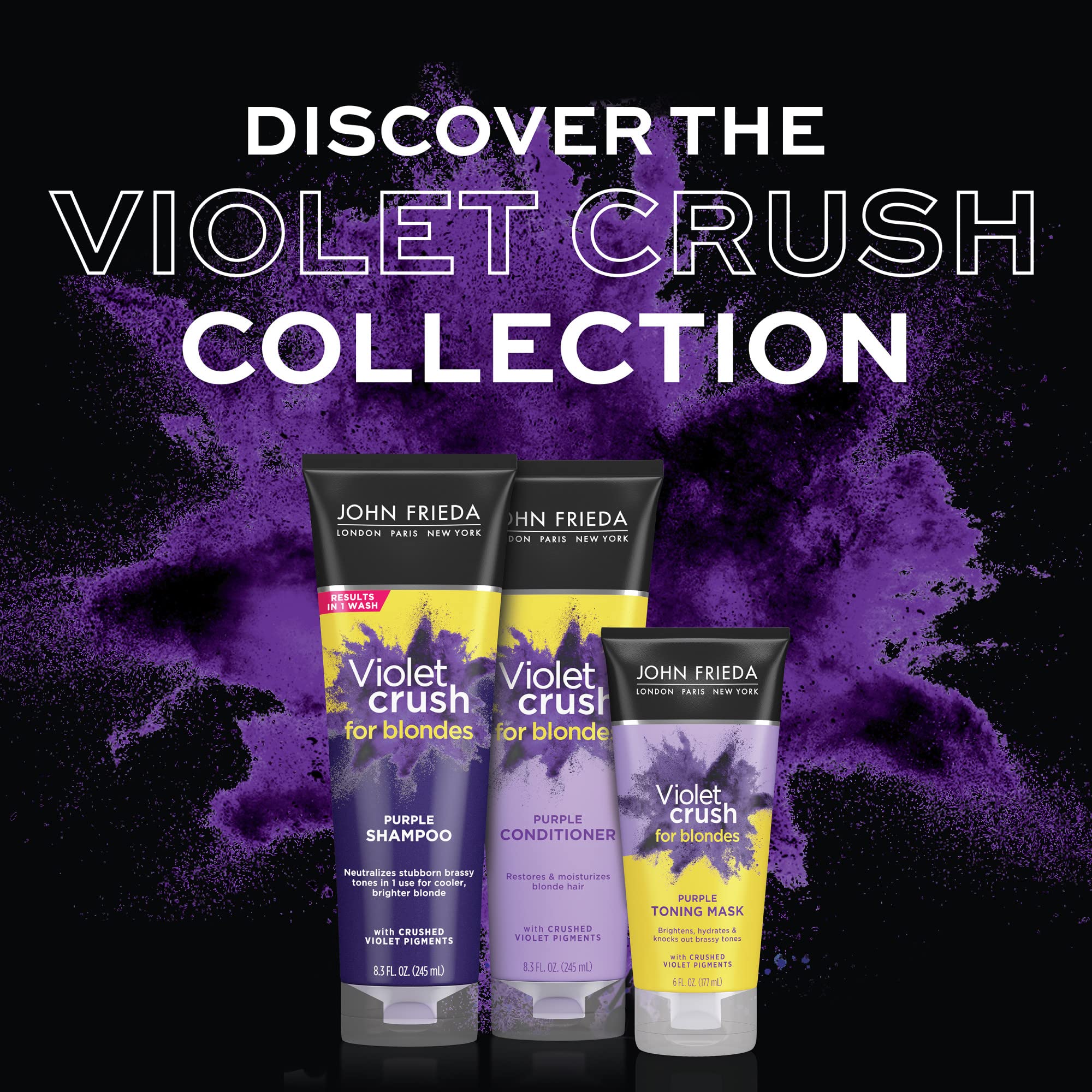 Foto 4 pulgar | Acondicionador John Frieda Violet Crush Purple 473 Ml - Venta Internacional.