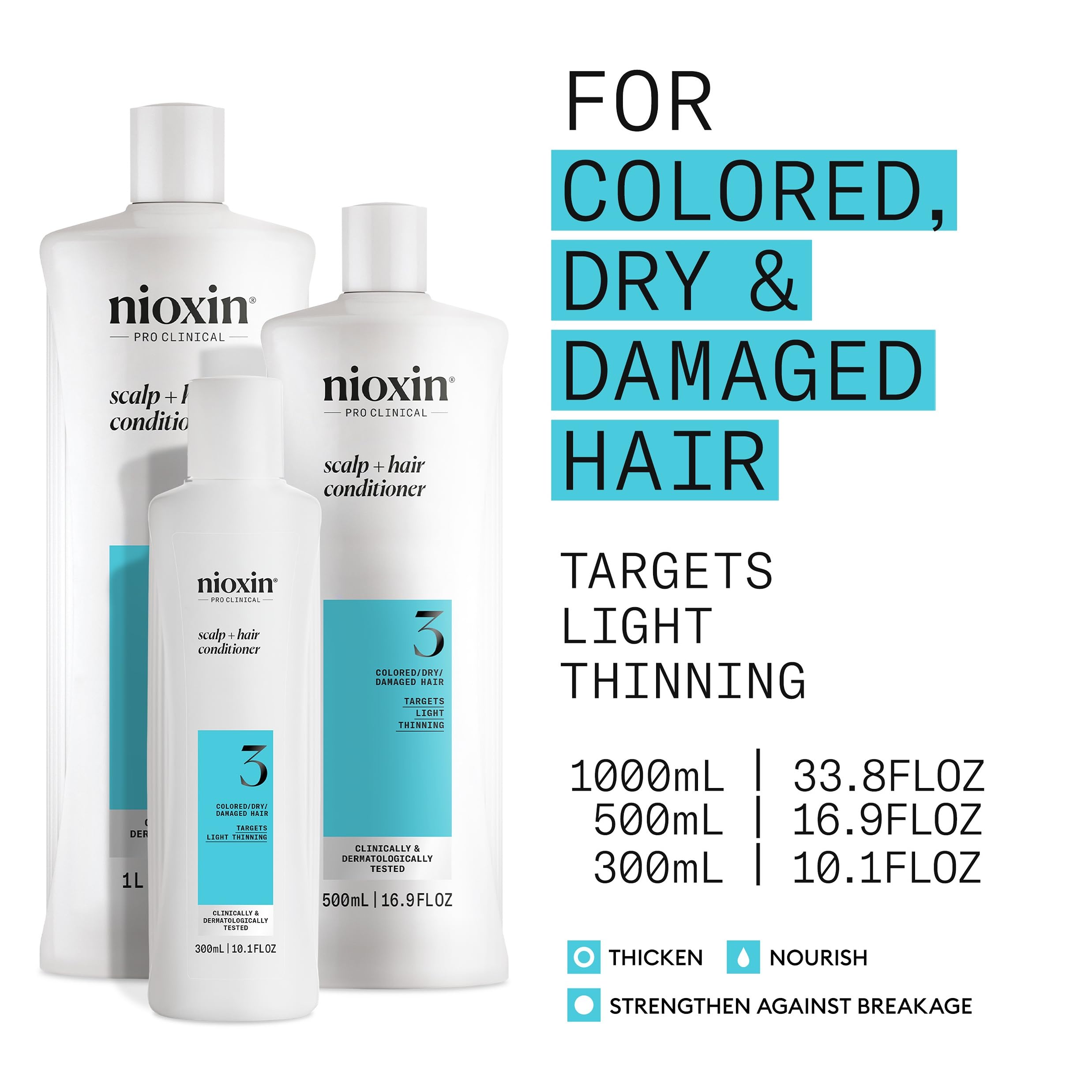 Foto 5 pulgar | Acondicionador Nioxin System 3 Para Cuero Cabelludo Y Cabello, 1 Litro, Para Cabello Teñido - Venta Internacional.