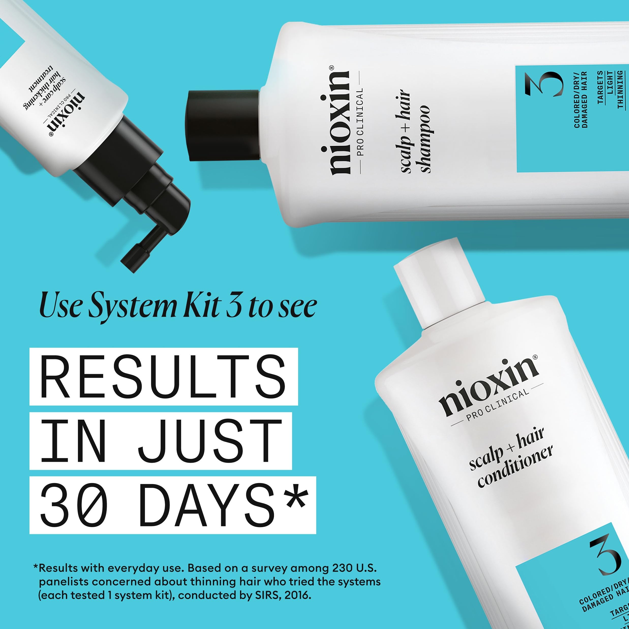 Foto 6 pulgar | Acondicionador Nioxin System 3 Para Cuero Cabelludo Y Cabello, 1 Litro, Para Cabello Teñido - Venta Internacional.