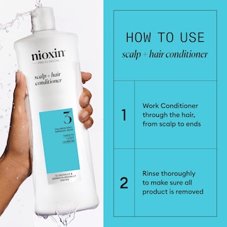 Foto 7 | Acondicionador Nioxin System 3 Para Cuero Cabelludo Y Cabello, 1 Litro, Para Cabello Teñido - Venta Internacional.