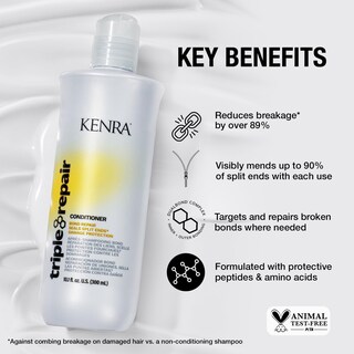 Foto 2 | Acondicionador Kenra Triple Repair Para Enlaces Débiles, 1 Litro - Venta Internacional.