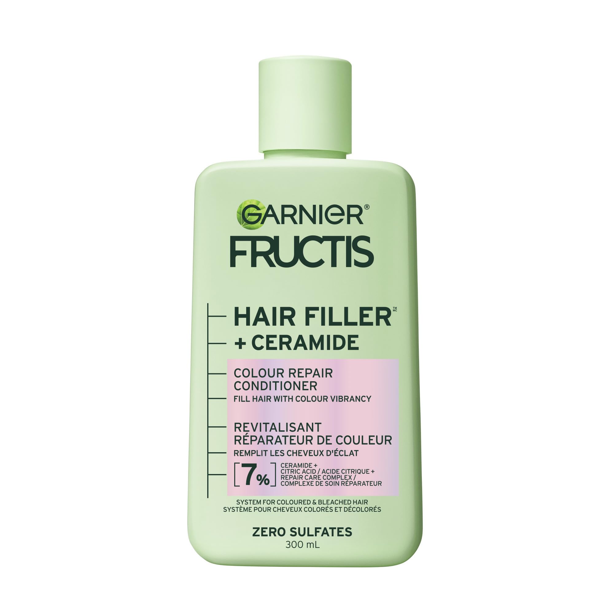 Acondicionador Garnier Fructis Hair Filler Color Repair 300 Ml - Venta Internacional.