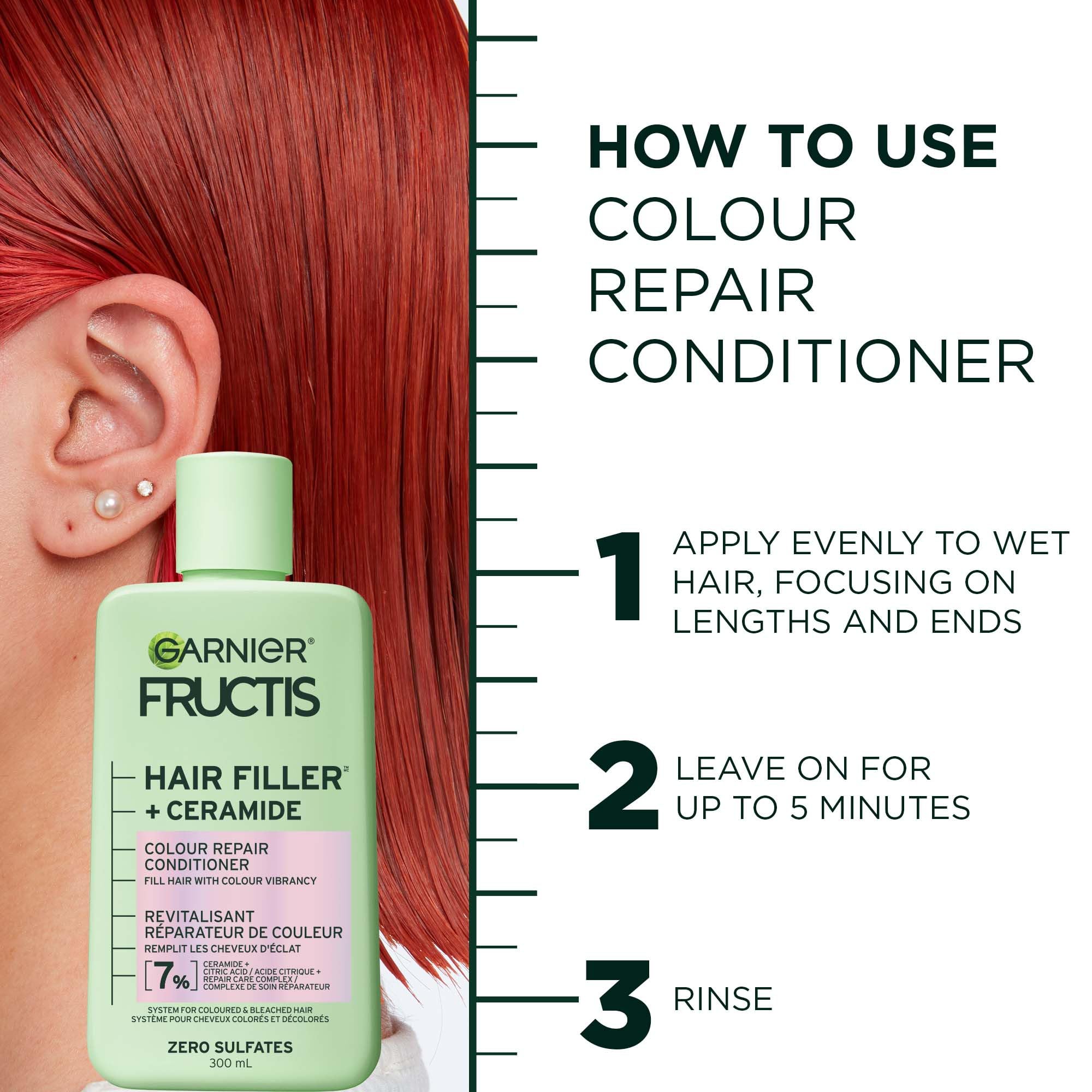 Foto 8 pulgar | Acondicionador Garnier Fructis Hair Filler Color Repair 300 Ml - Venta Internacional.