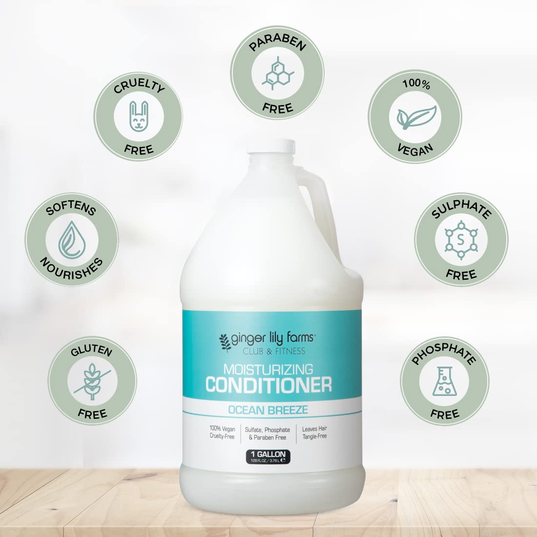 Foto 6 pulgar | Acondicionador Ginger Lily Farms Club & Fitness 3,8 L Vegan - Venta Internacional.