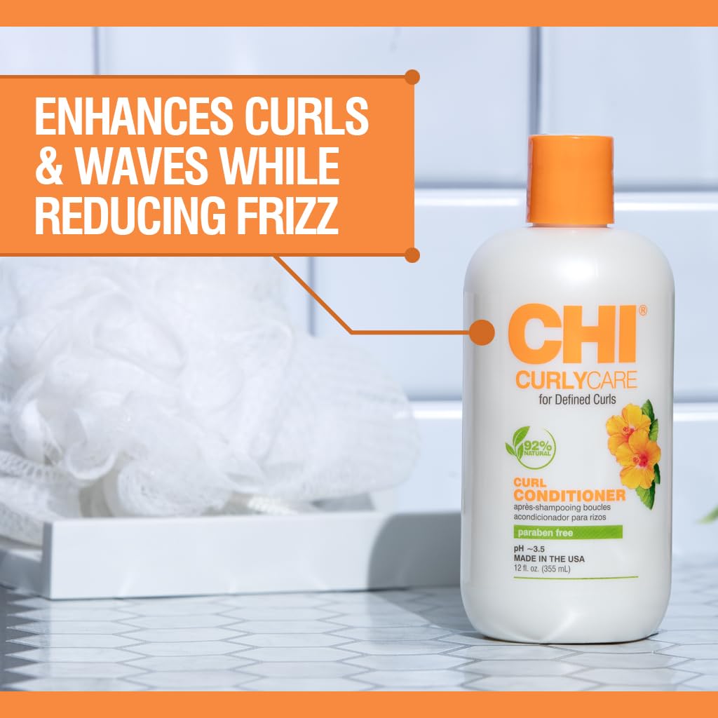 Foto 3 pulgar | Acondicionador Chi Curlycare Curl Hidrates Reduce El Encrespamiento (355 Ml) - Venta Internacional.