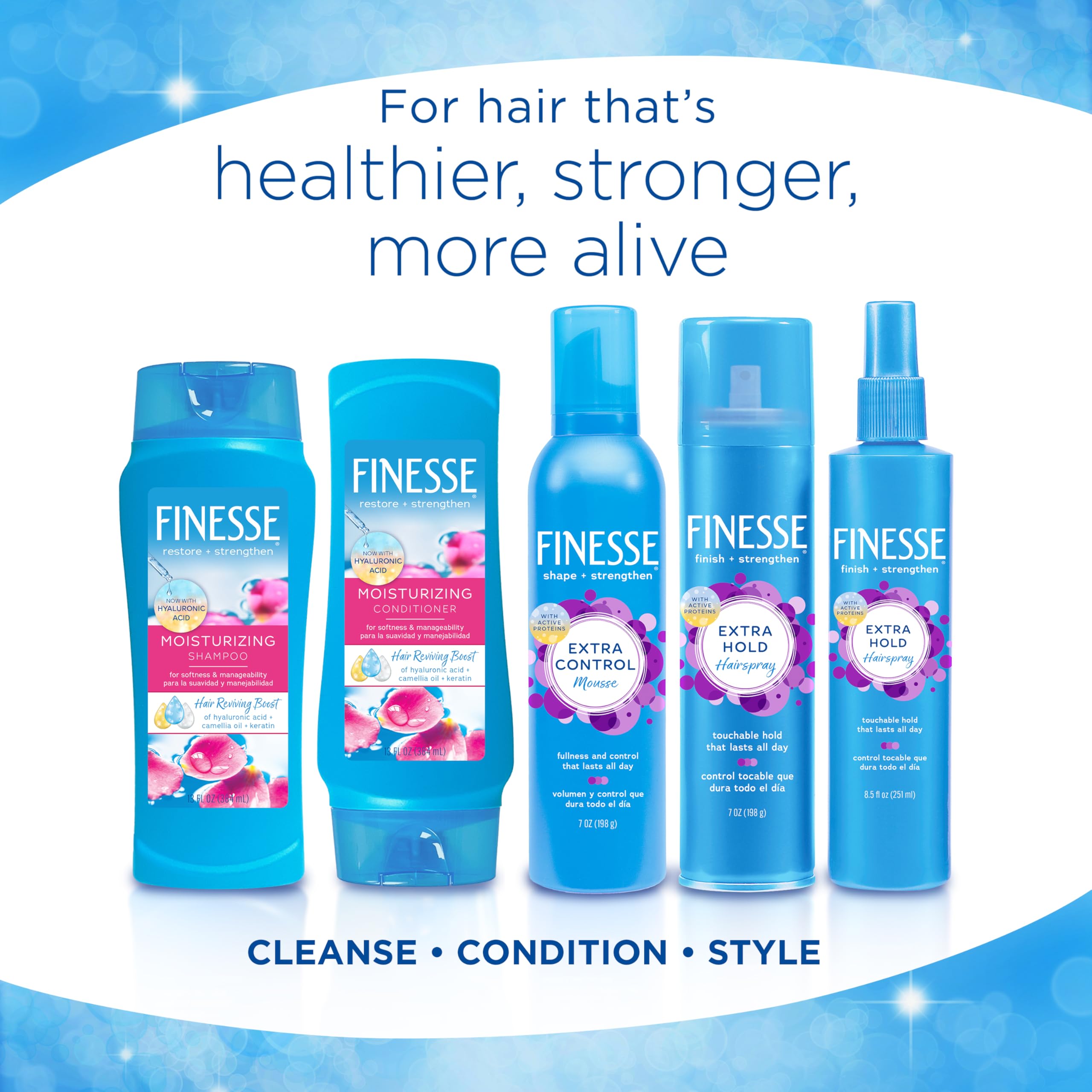 Foto 4 | Acondicionador Finesse Restore + Strength Hidratante 700 Ml - Venta Internacional.