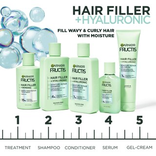 Foto 4 | Acondicionador Garnier Fructis Hair Filler Hidratante Repair 300 Ml - Venta Internacional.