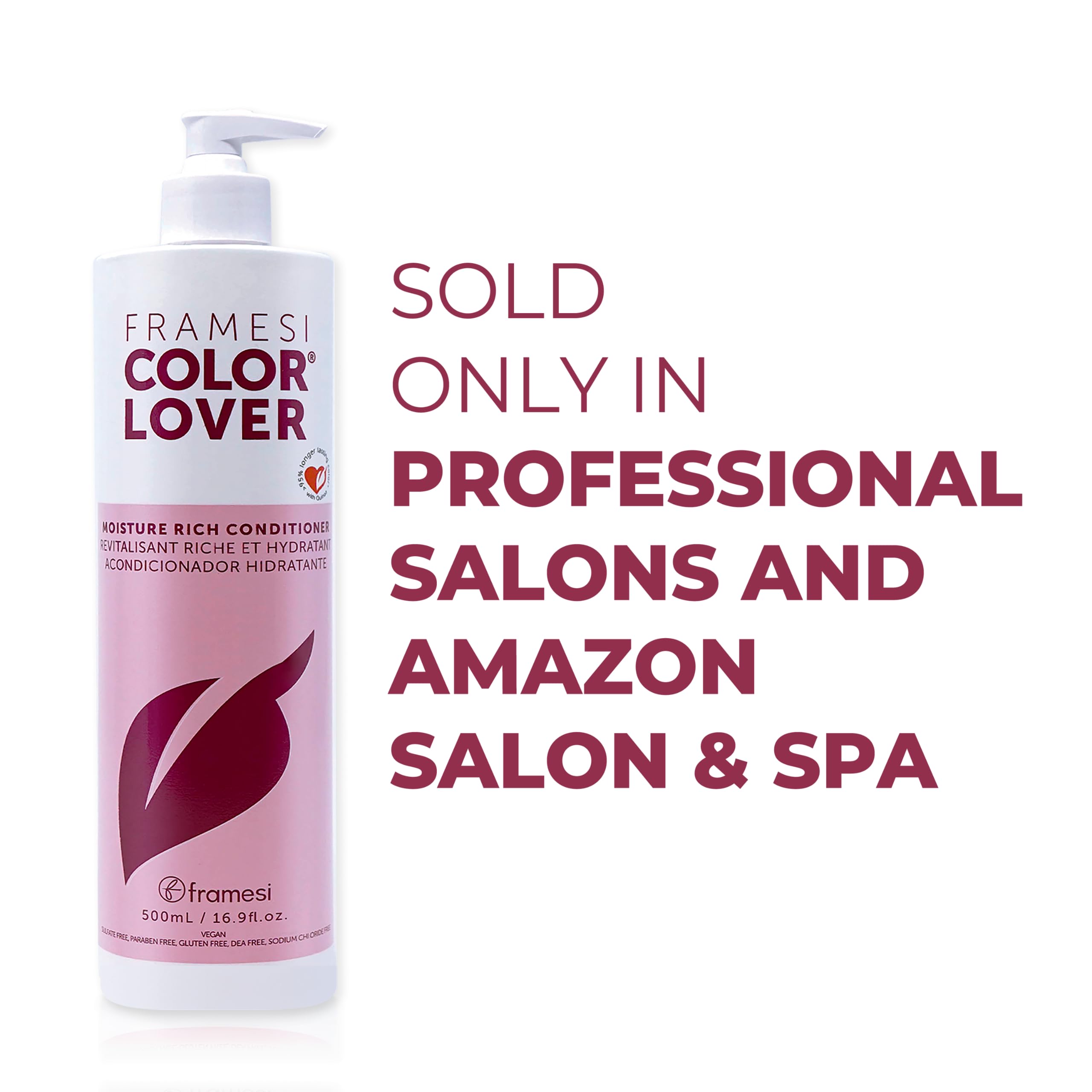 Foto 6 | Acondicionador Framesi Color Lover, Rico En Humedad, 500 Ml, Sin Sulfatos - Venta Internacional.