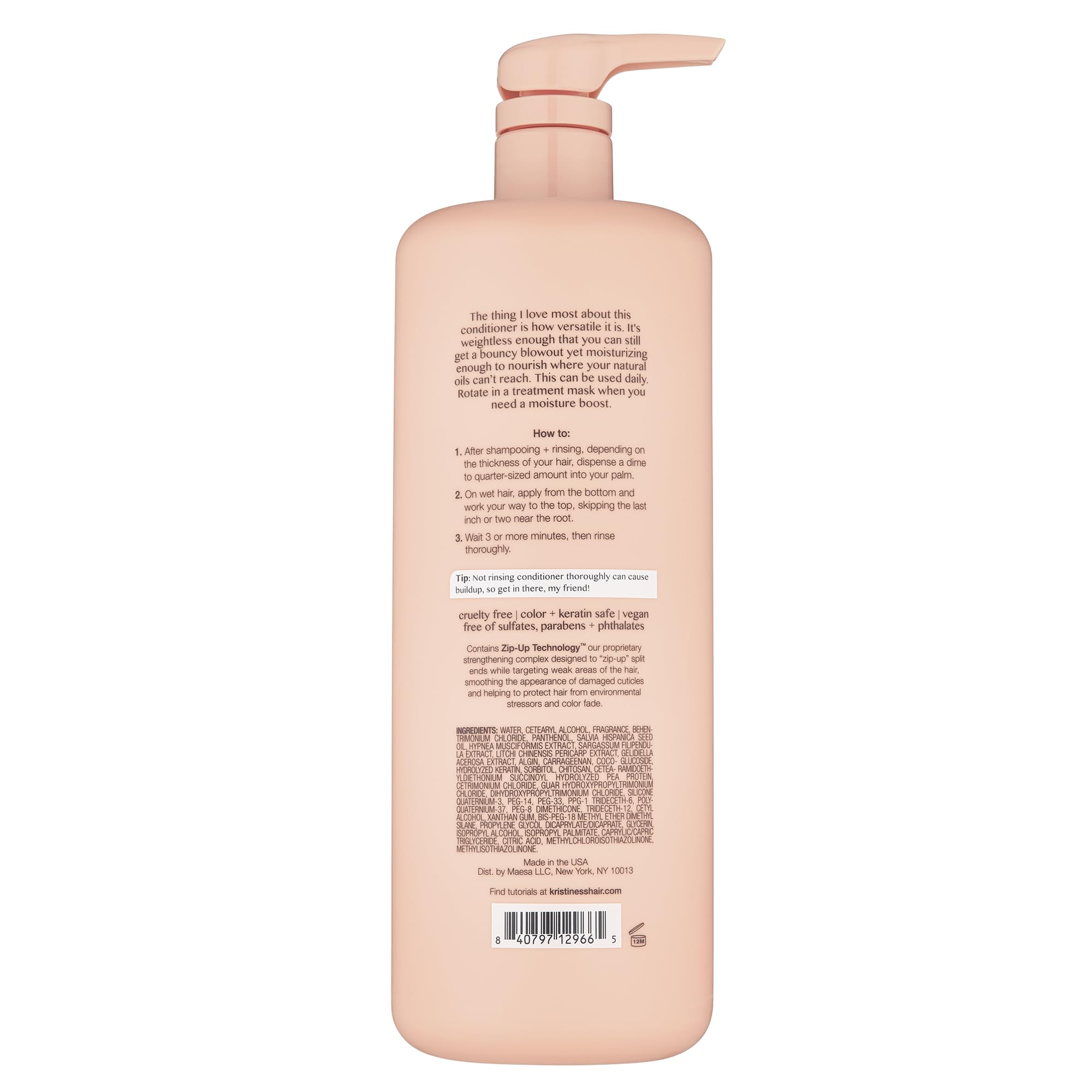Foto 2 | Acondicionador Kristin Ess The One Signature Para Cabello Seco Y Dañado, 1 Litro - Venta Internacional.