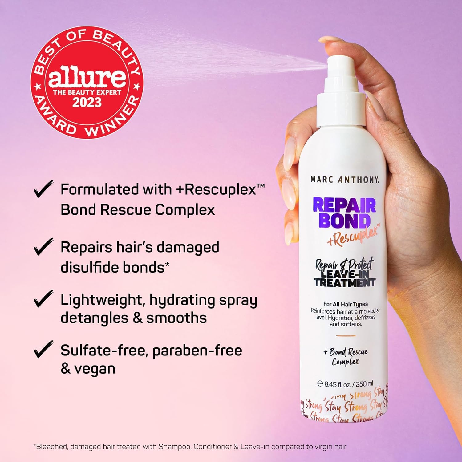 Foto 5 pulgar | Acondicionador Sin Enjuague Marc Anthony Repair 250 Ml - Venta Internacional.