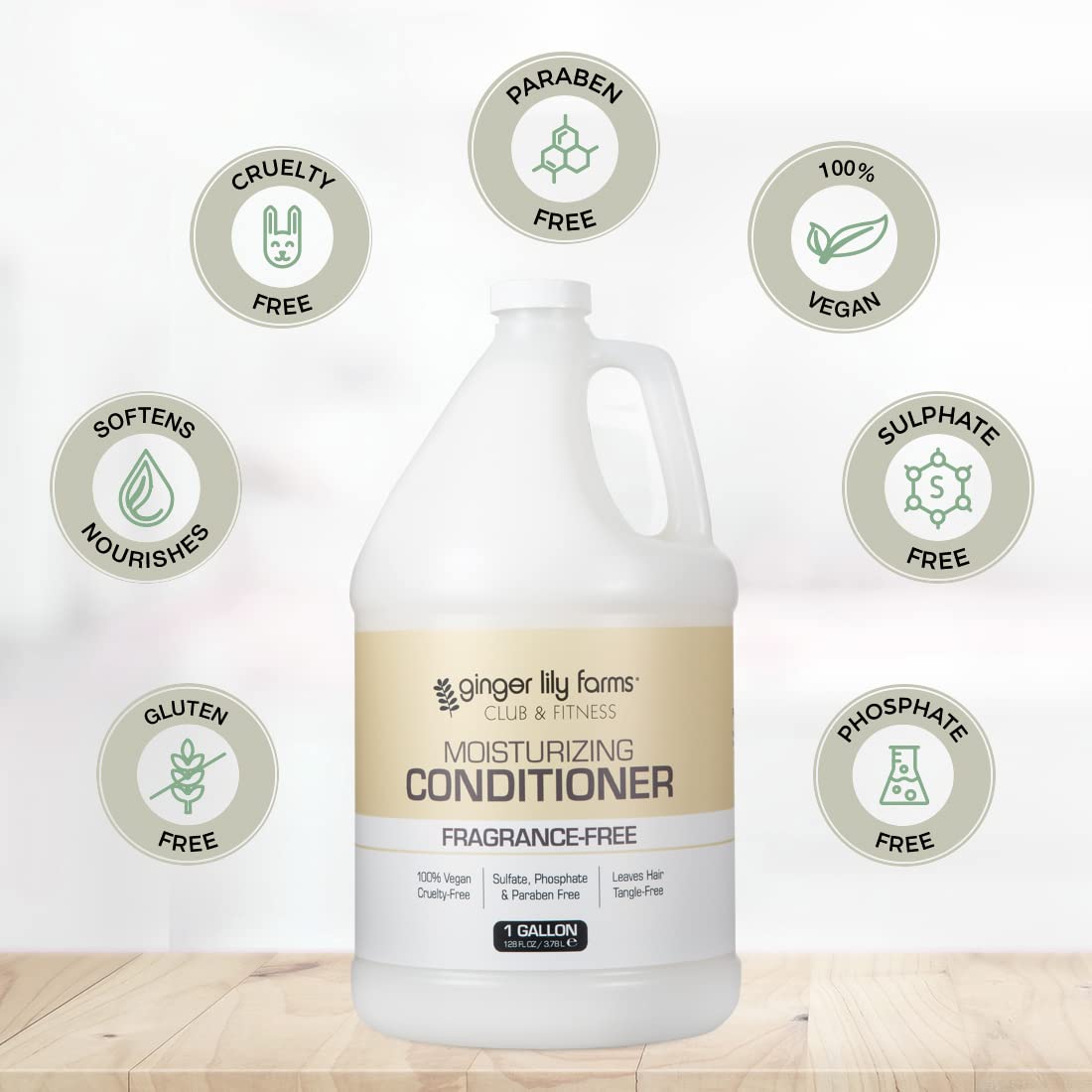 Foto 5 pulgar | Acondicionador Ginger Lily Farms Club & Fitness 3,8 L Vegan - Venta Internacional.