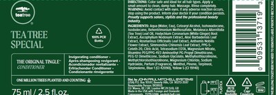 Foto 7 | Acondicionador Tea Tree Special 75 Ml Para Todo Tipo De Cabello - Venta Internacional.