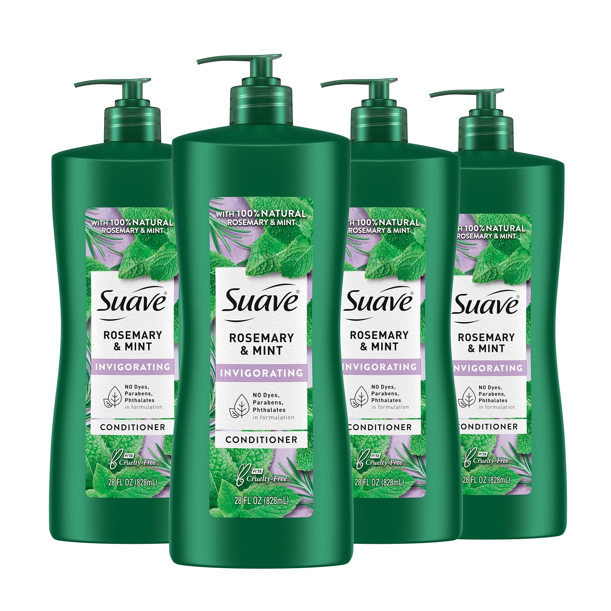 Foto 2 pulgar | Acondicionador Suave Natural De Romero Y Menta, 828 Ml, Paquete De 4 - Venta Internacional.