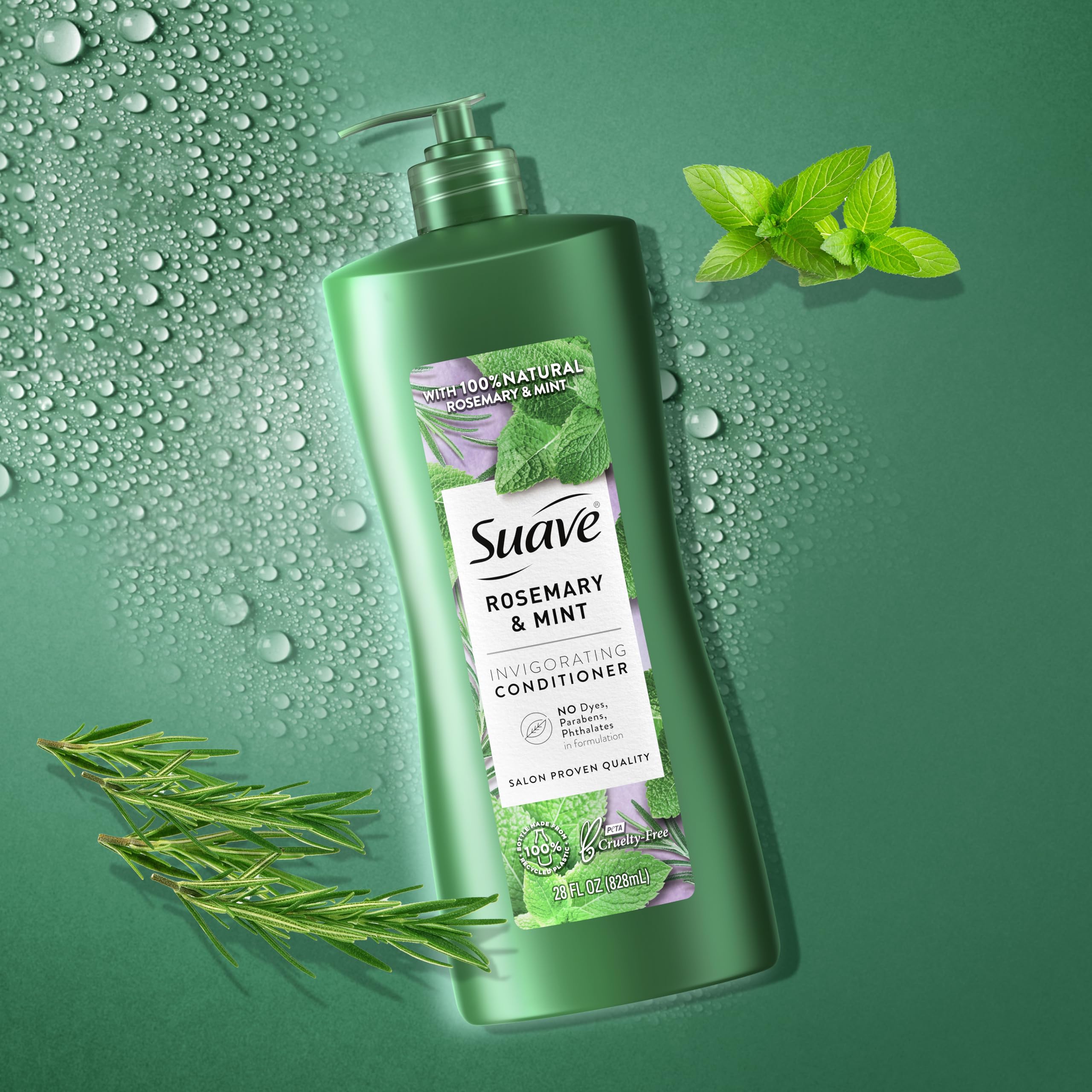 Foto 7 pulgar | Acondicionador Suave Natural De Romero Y Menta, 828 Ml, Paquete De 4 - Venta Internacional.