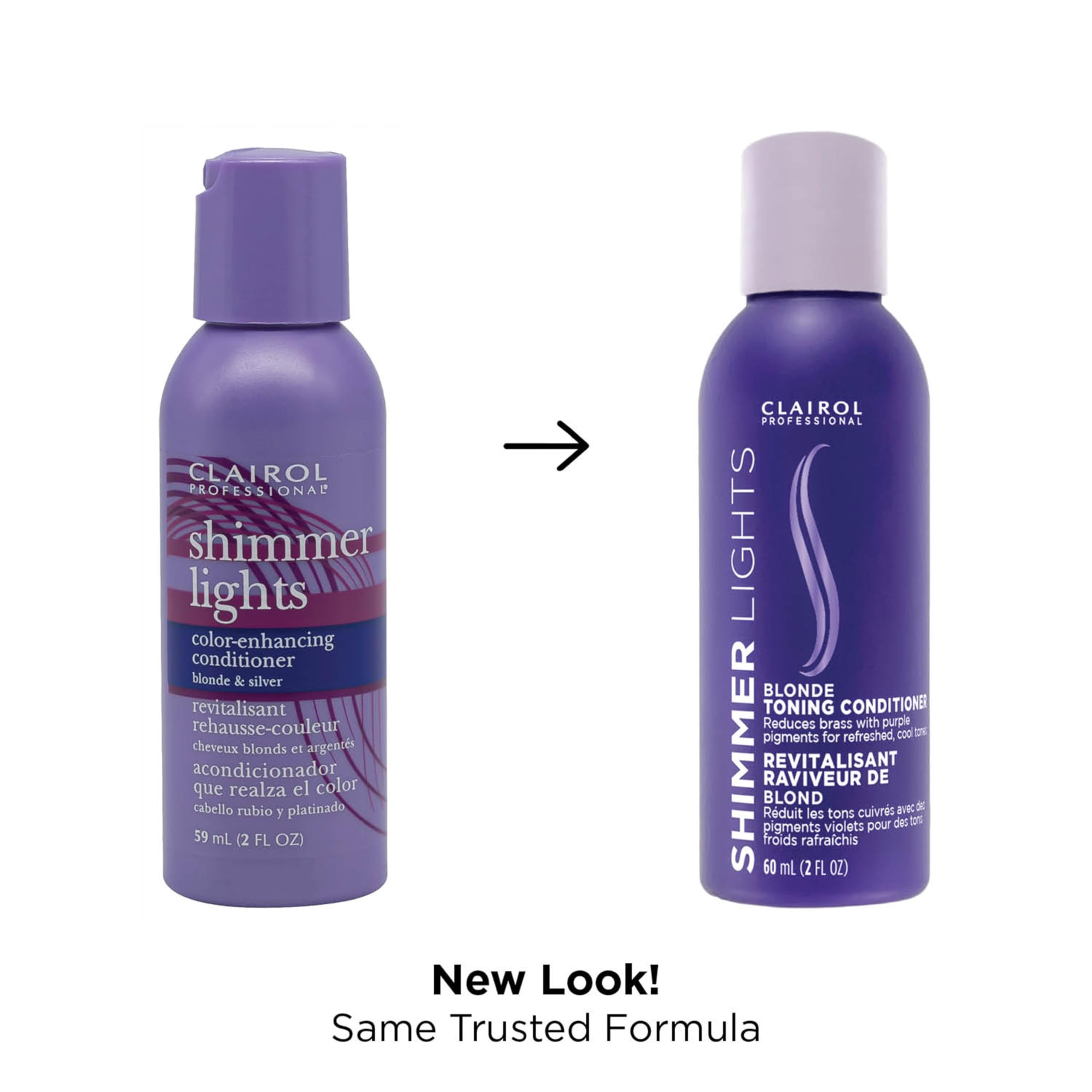 Foto 3 pulgar | Acondicionador Clairol Professional Shimmer Lights Purple 60 Ml - Venta Internacional.