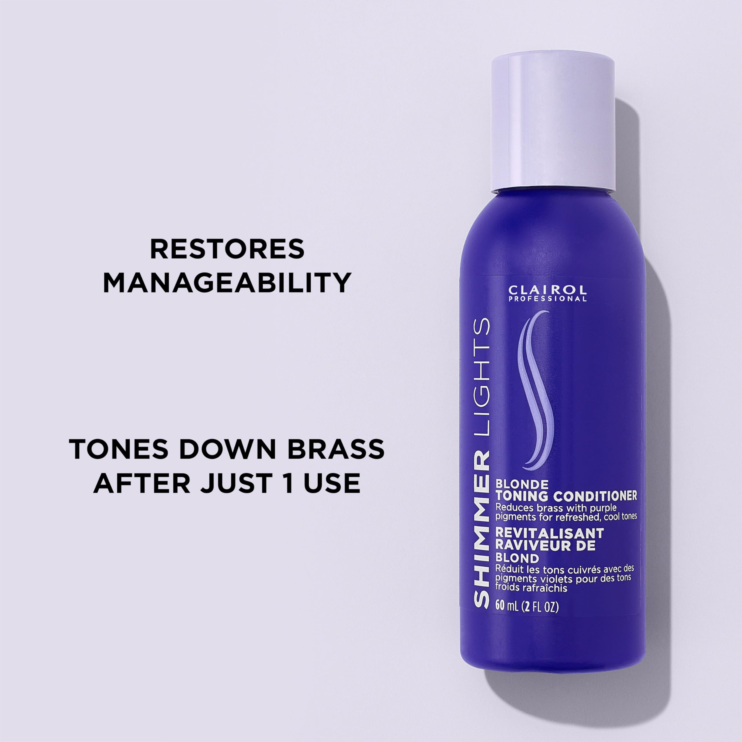 Foto 4 pulgar | Acondicionador Clairol Professional Shimmer Lights Purple 60 Ml - Venta Internacional.