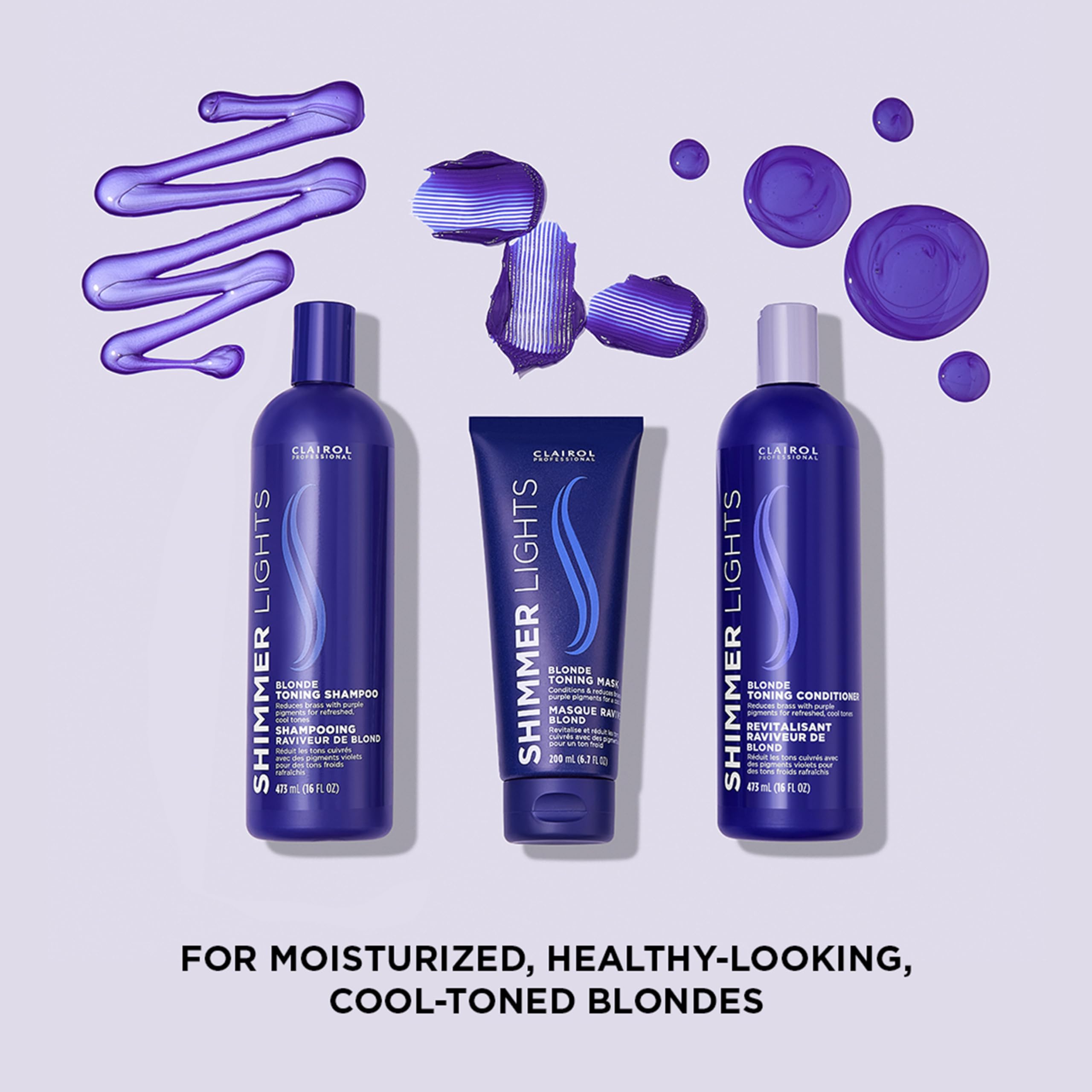 Foto 6 pulgar | Acondicionador Clairol Professional Shimmer Lights Purple 60 Ml - Venta Internacional.