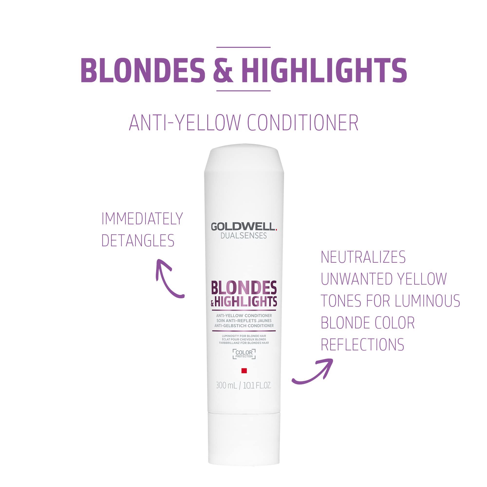 Foto 3 pulgar | Acondicionador Goldwell Dualsenses Blondes & Highlights 300 Ml - Venta Internacional.