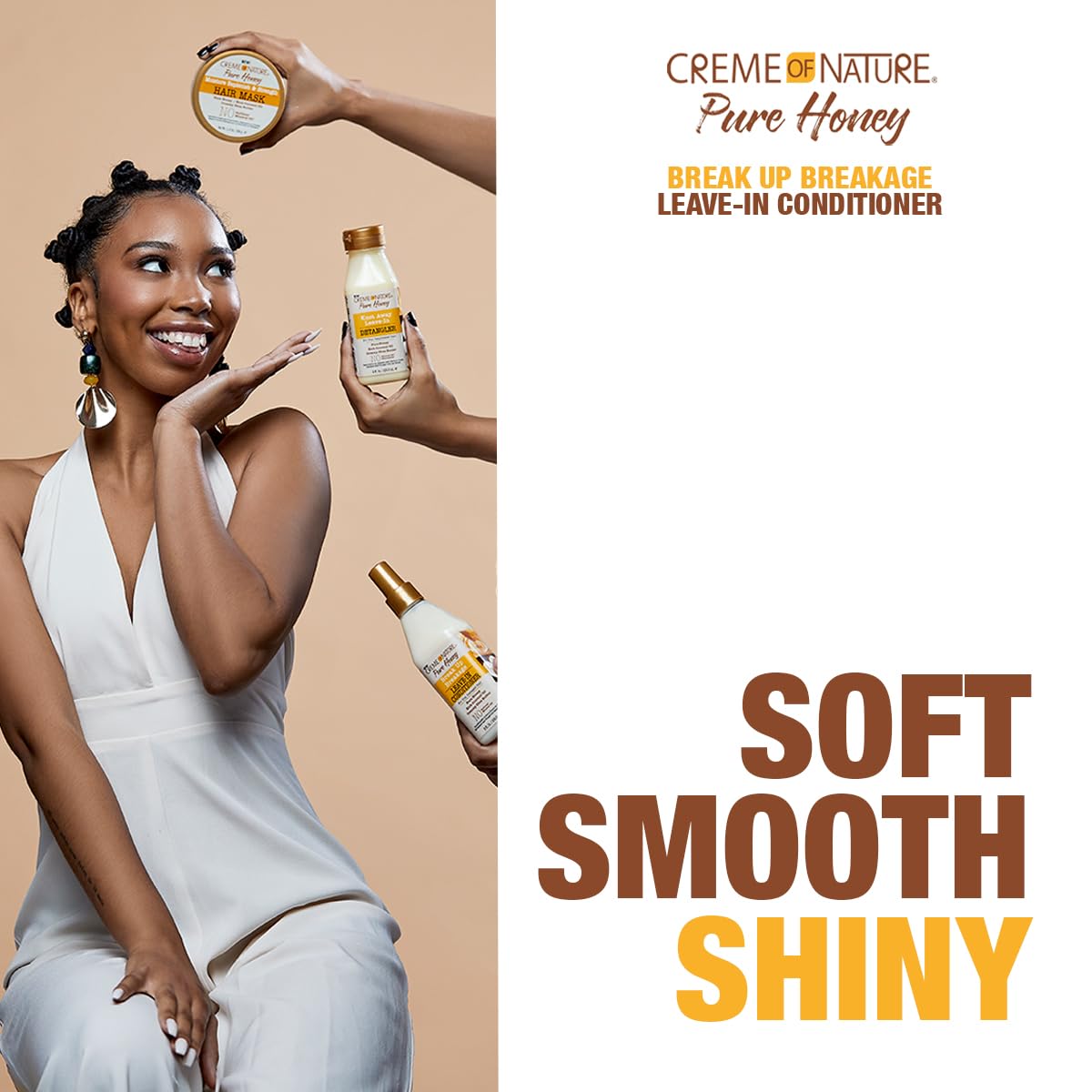 Foto 5 pulgar | Acondicionador Sin Enjuague Creme Of Nature Pure Honey 240 Ml - Venta Internacional.