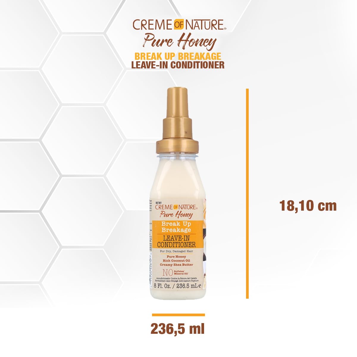 Foto 6 pulgar | Acondicionador Sin Enjuague Creme Of Nature Pure Honey 240 Ml - Venta Internacional.