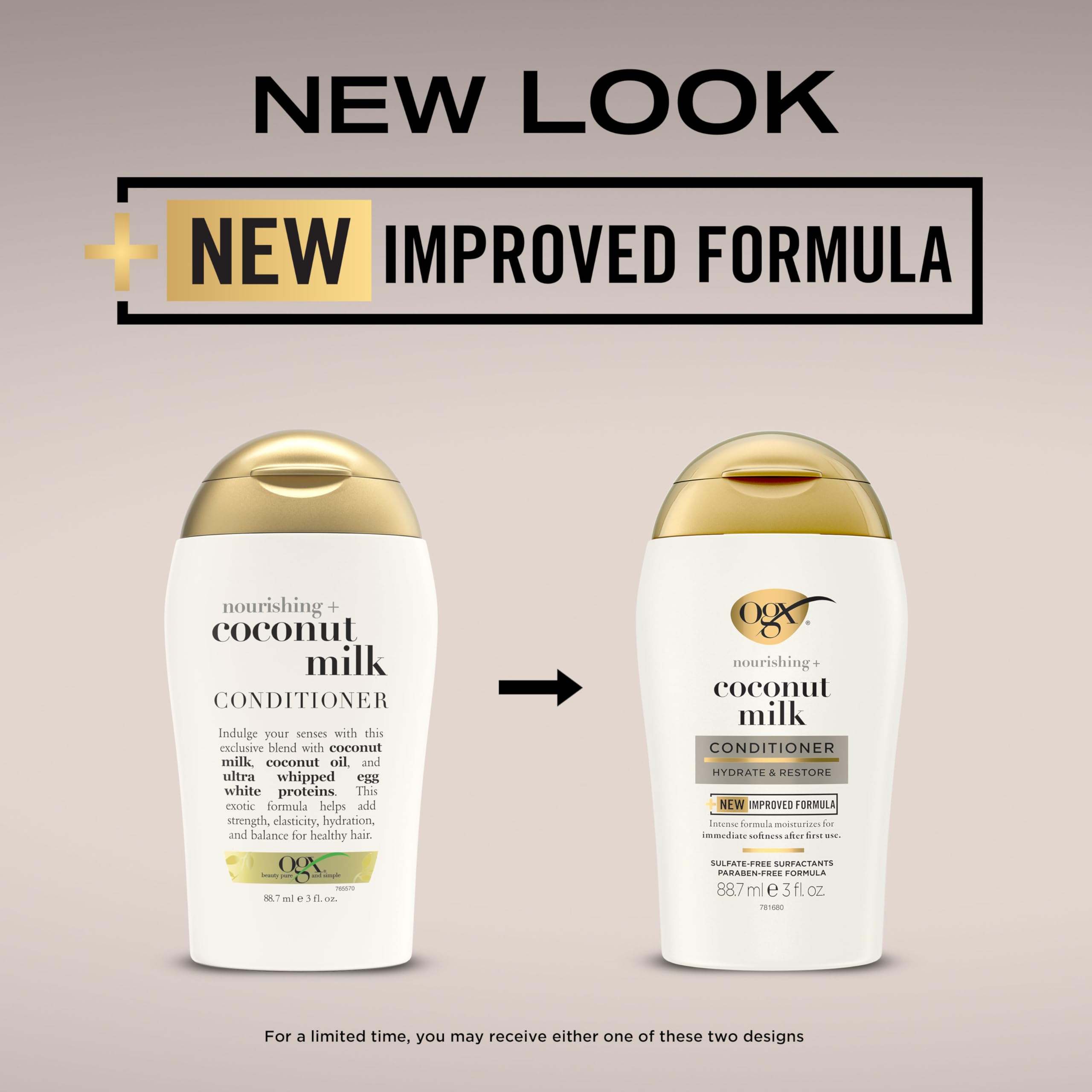 Foto 2 | Acondicionador Ogx Nourishing + Coconut Milk Hidratante 90 Ml - Venta Internacional.