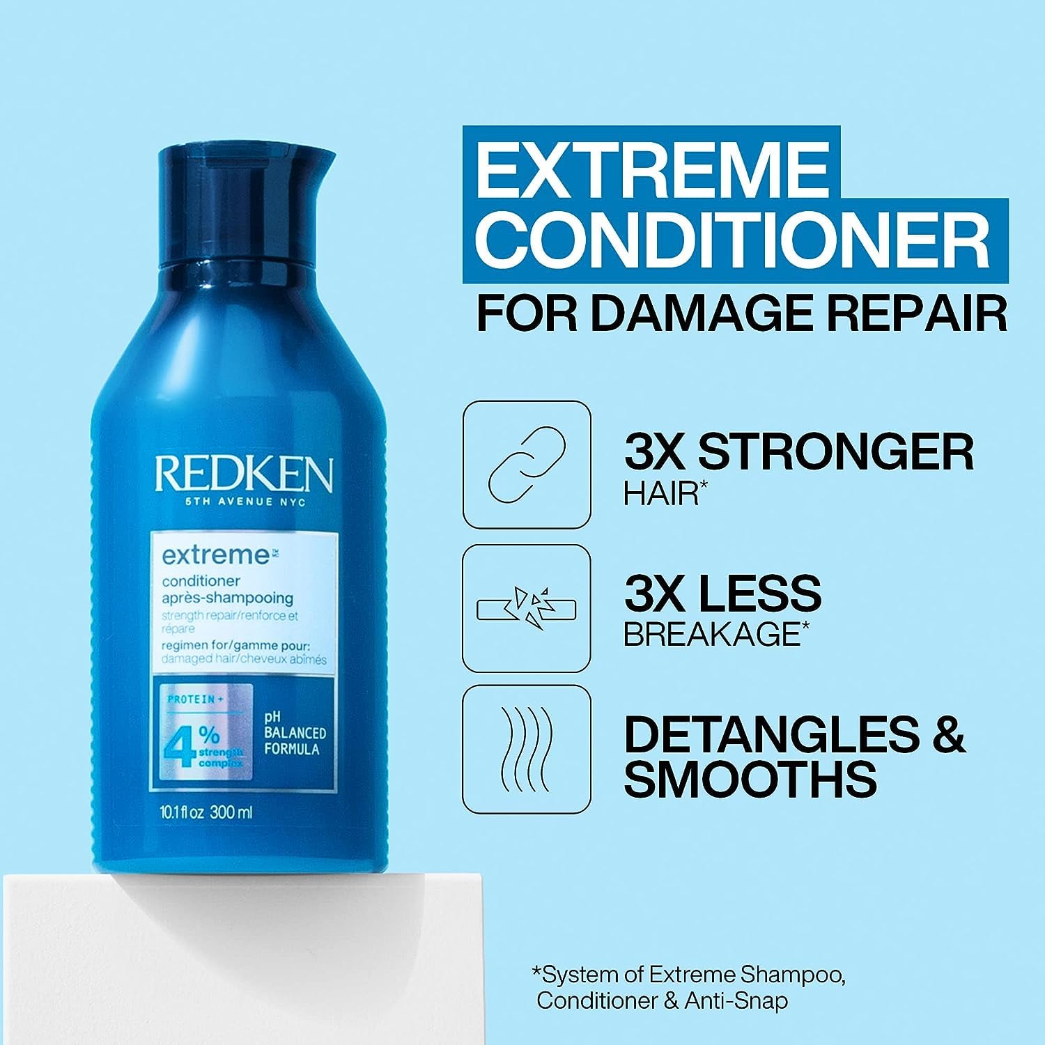 Foto 4 pulgar | Acondicionador Redken Extreme Anti-breakage De 300 Ml Para Cabello Dañado - Venta Internacional.