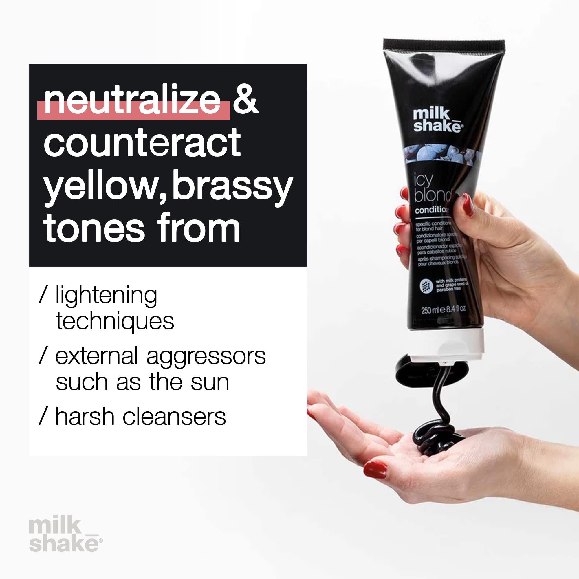 Foto 5 pulgar | Acondicionador Milk_shake Icy Blond Black Pigment 1000 Ml - Venta Internacional.