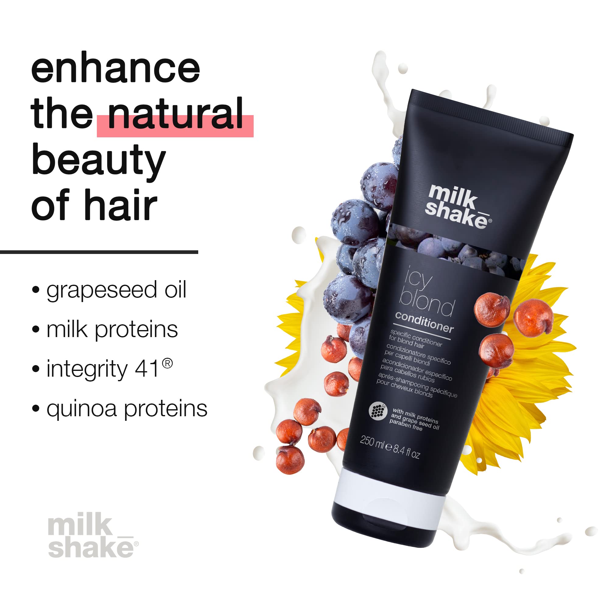 Foto 8 pulgar | Acondicionador Milk_shake Icy Blond Black Pigment 1000 Ml - Venta Internacional.