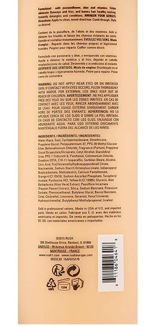 Foto 2 | Acondicionador Suavizante Sin Enjuague Rusk Sensories Smoother - Venta Internacional.