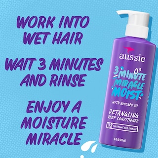 Foto 4 | Acondicionador Aussie 3 Minute Miracle Moist, 480 Ml, Paquete De 3 Unidades - Venta Internacional.