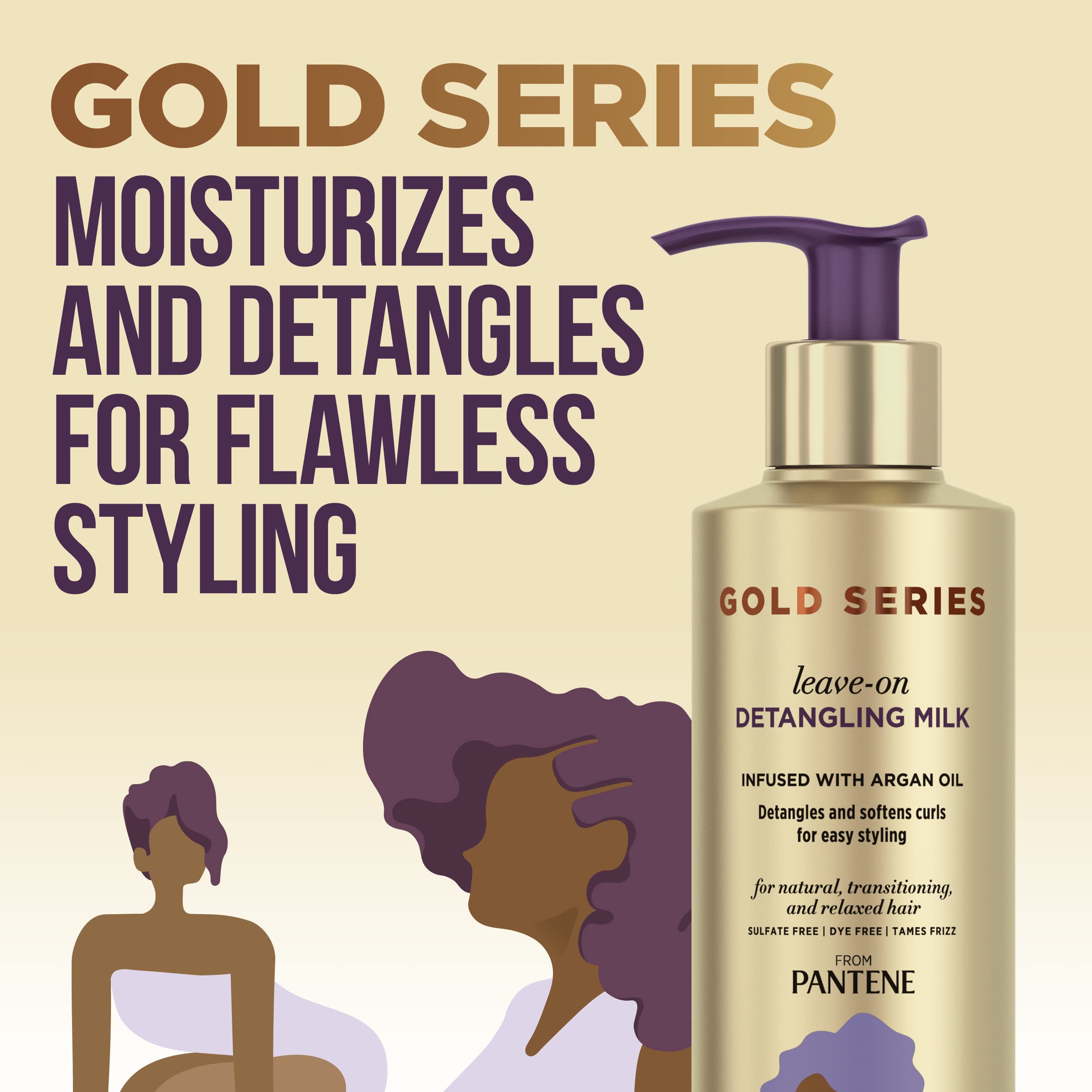 Foto 3 pulgar | Tratamiento Capilar Pantene Gold Series Desenredante Milk 225 Ml - Venta Internacional.